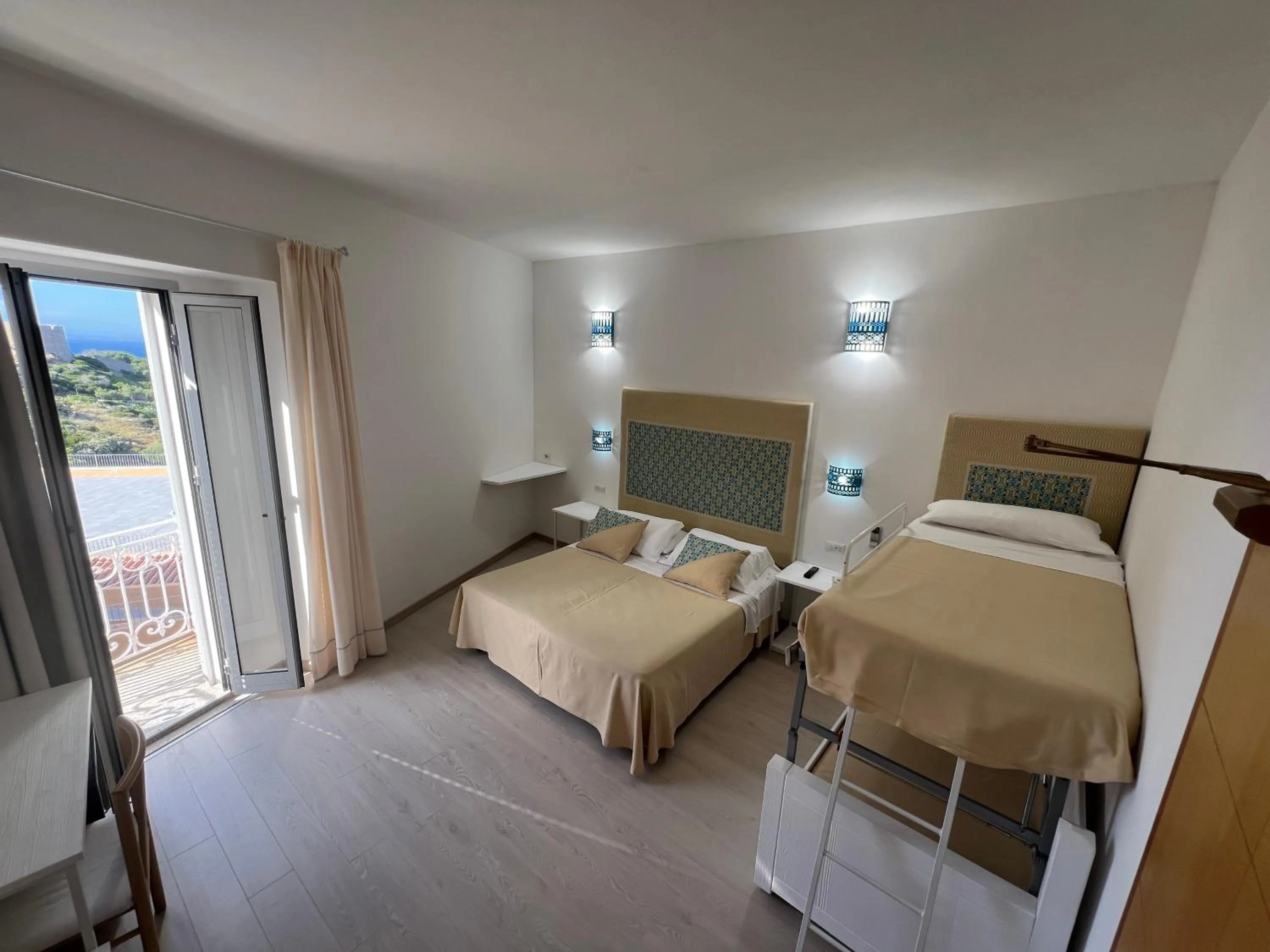 Bed in Hotel Da Cecco