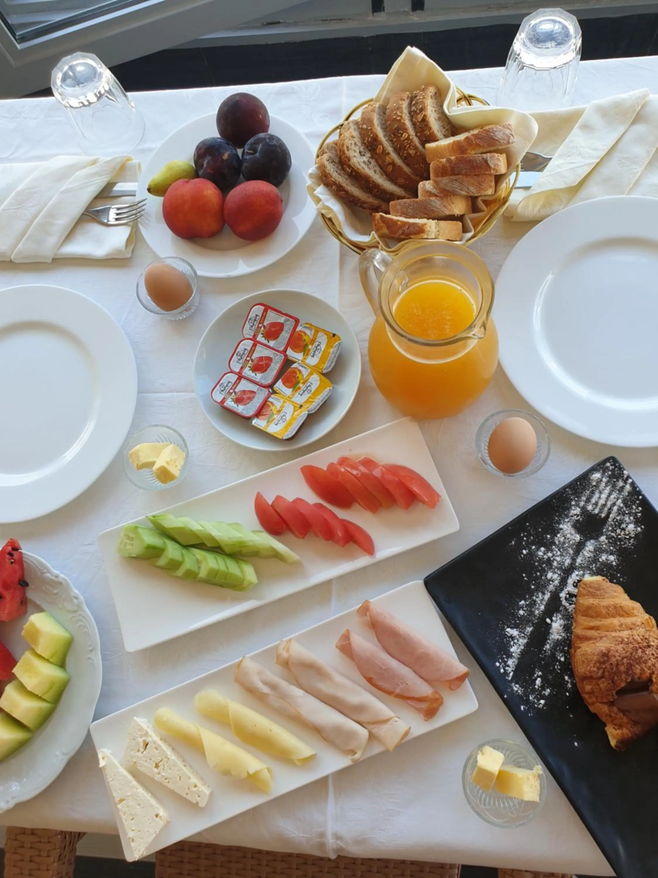 Continental breakfast in Hotel Nais Beach