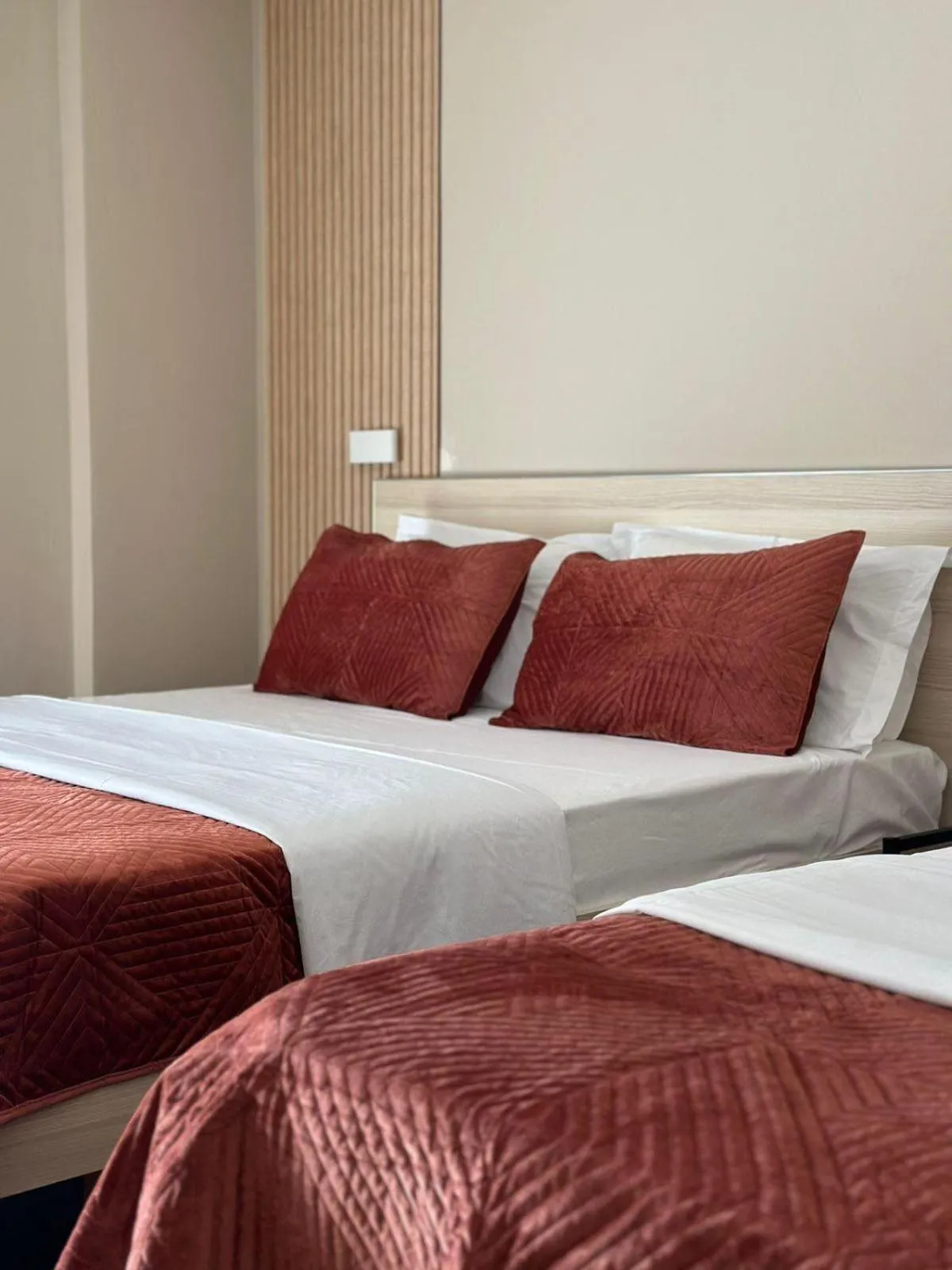 Bed in Hotel Nais Beach