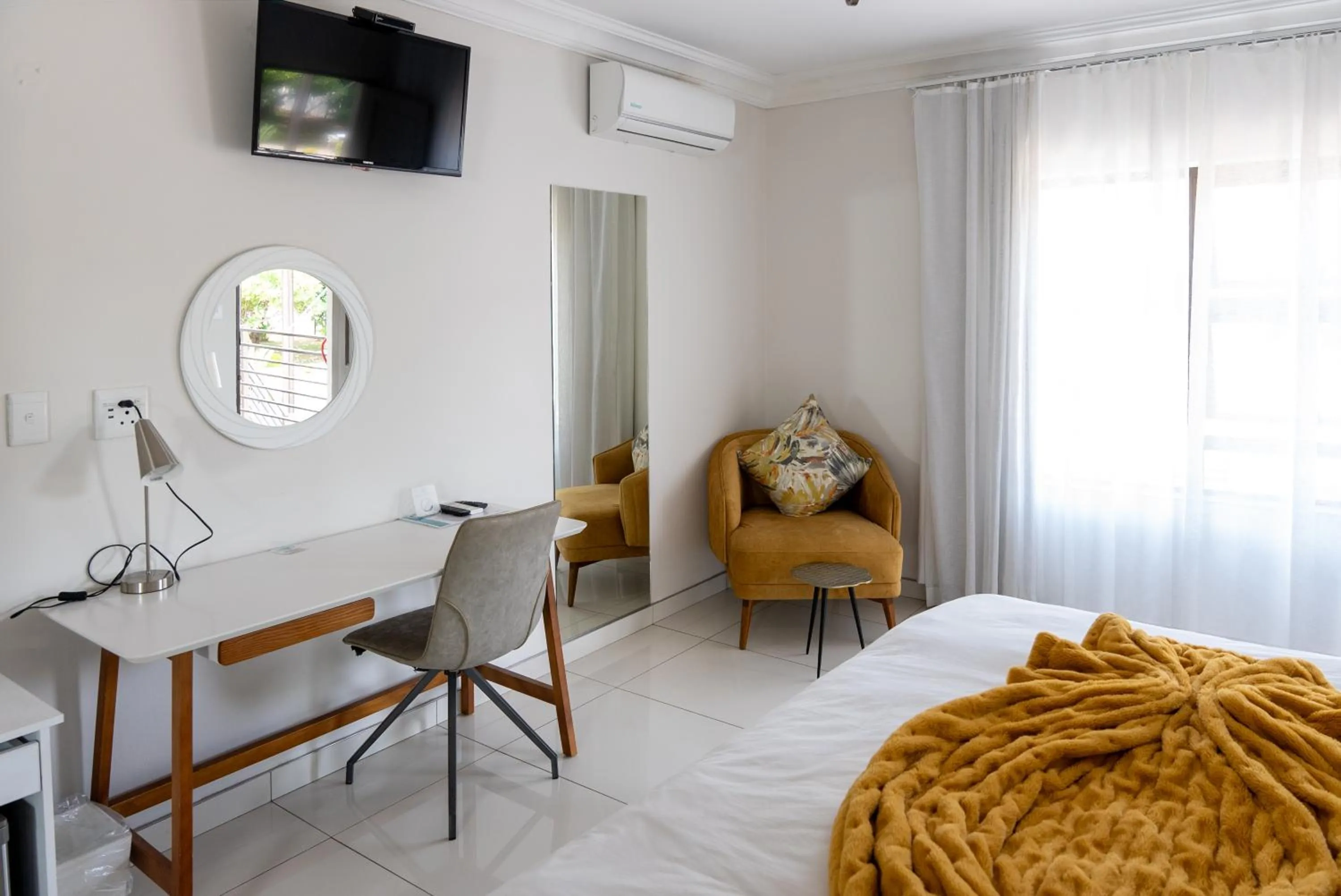 Bed in Prisatt Boutique Hotel