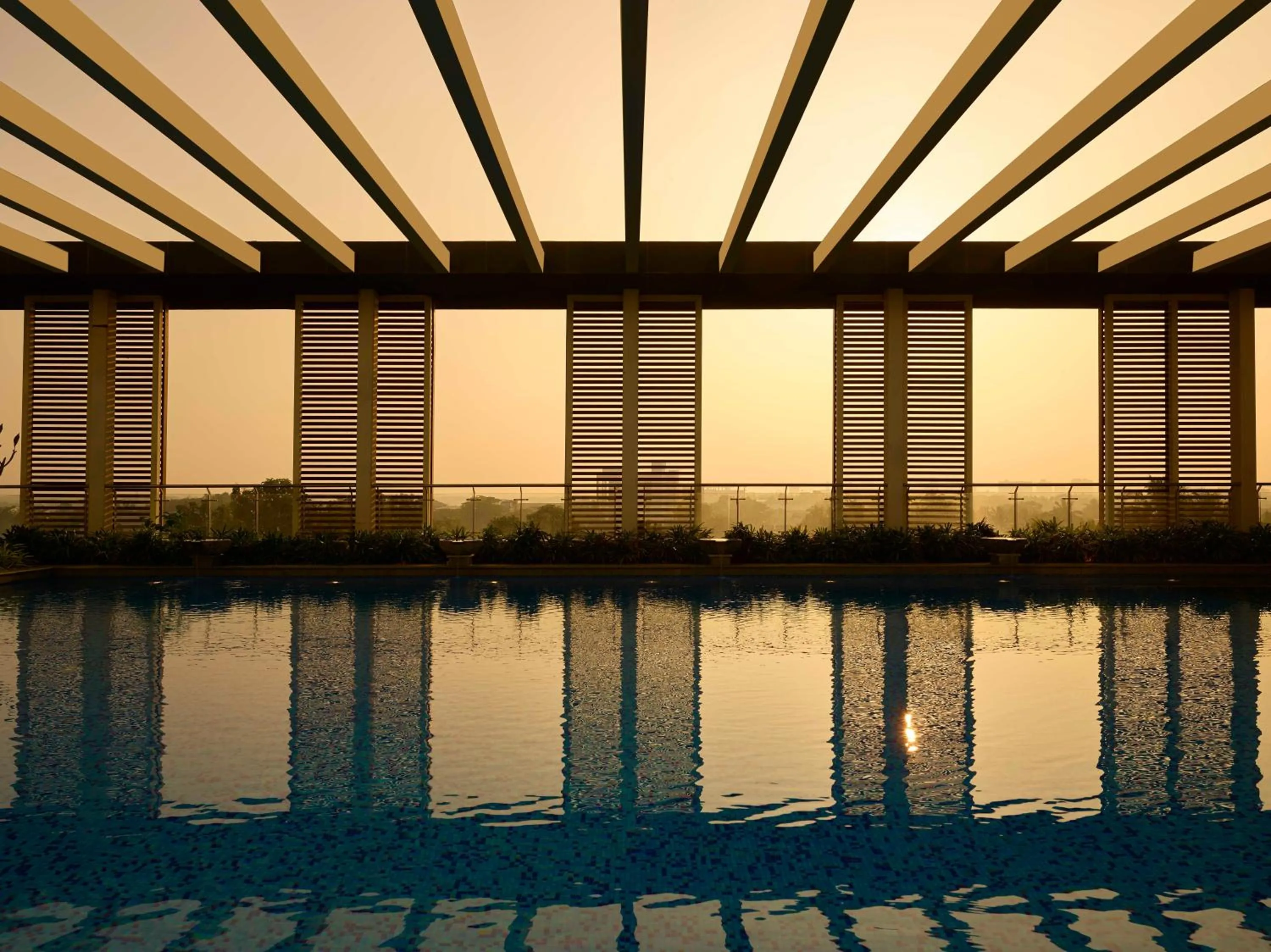Swimming pool in Hyatt Regency Thrissur