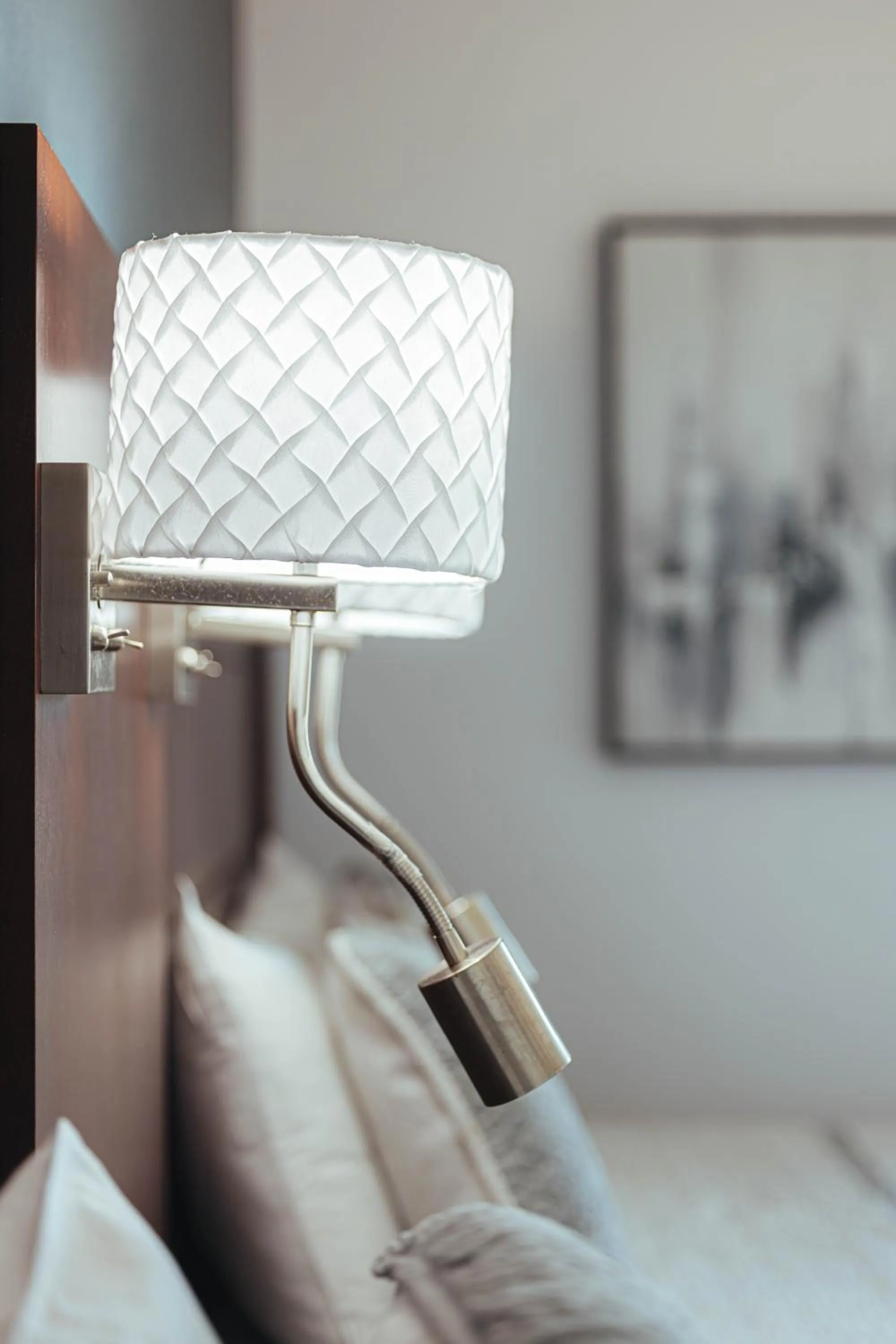 Bed in Motel le Point de Vue