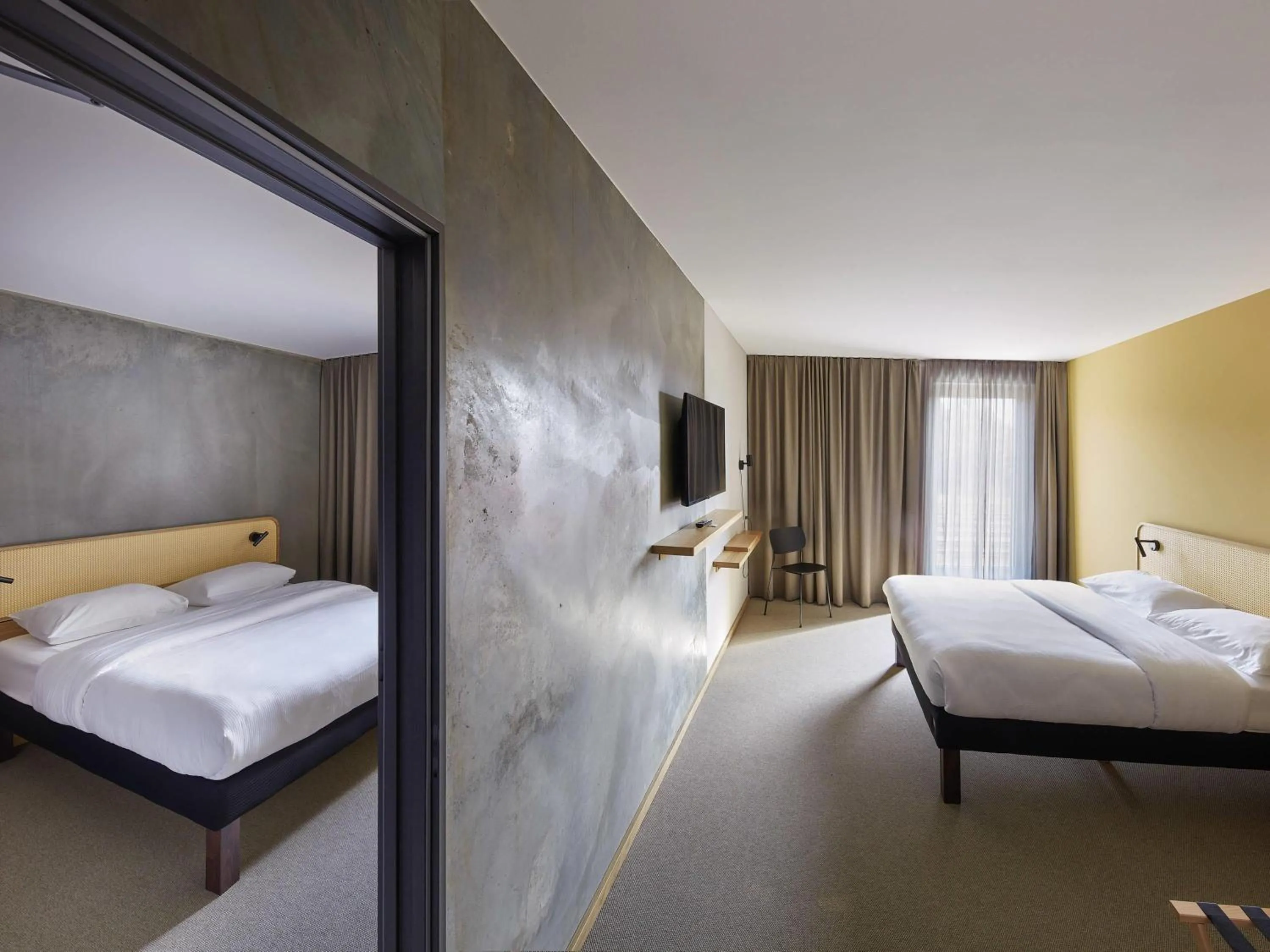 Bedroom, Bed in ibis Styles Bayreuth