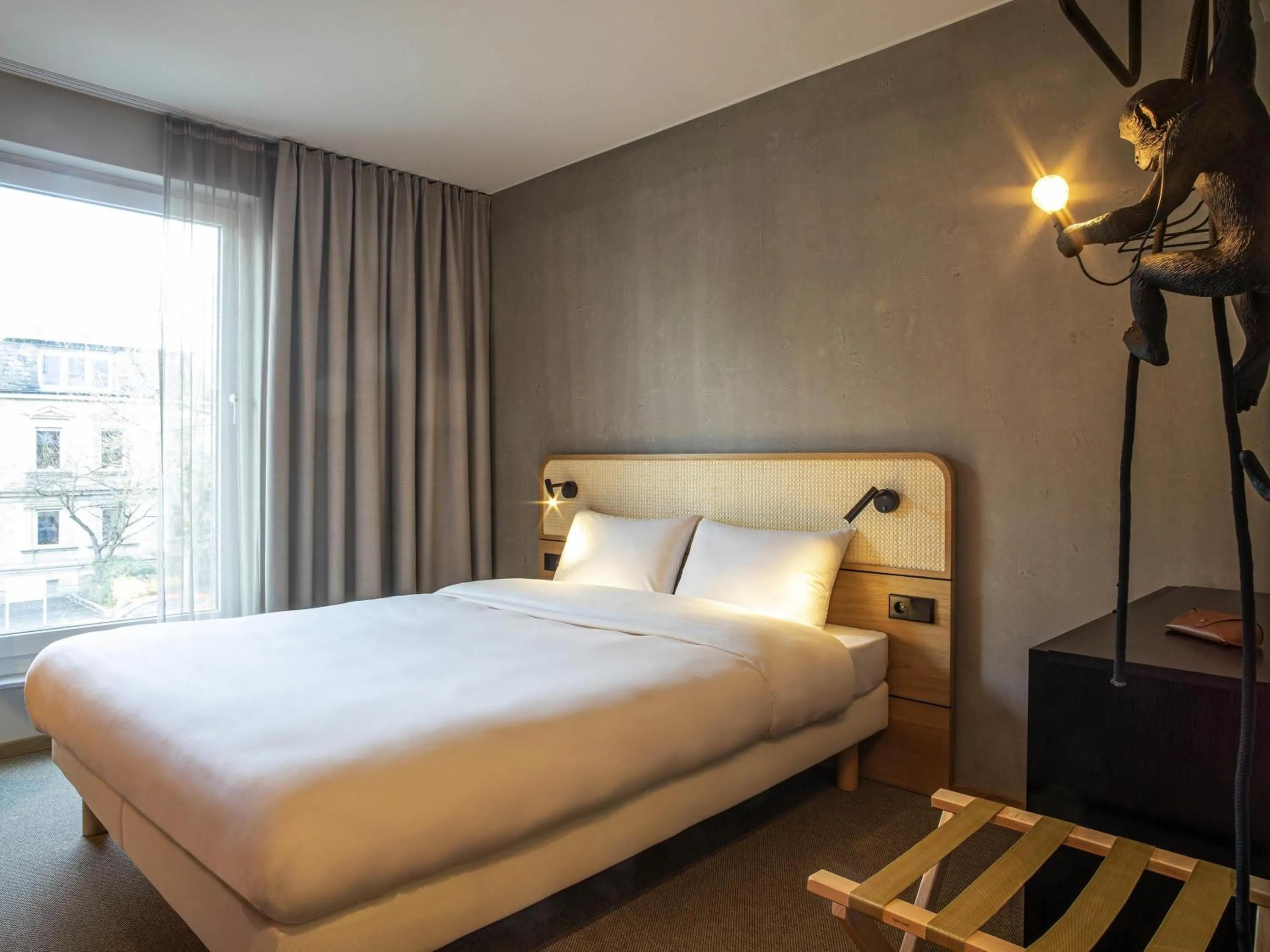 Bedroom, Bed in ibis Styles Bayreuth