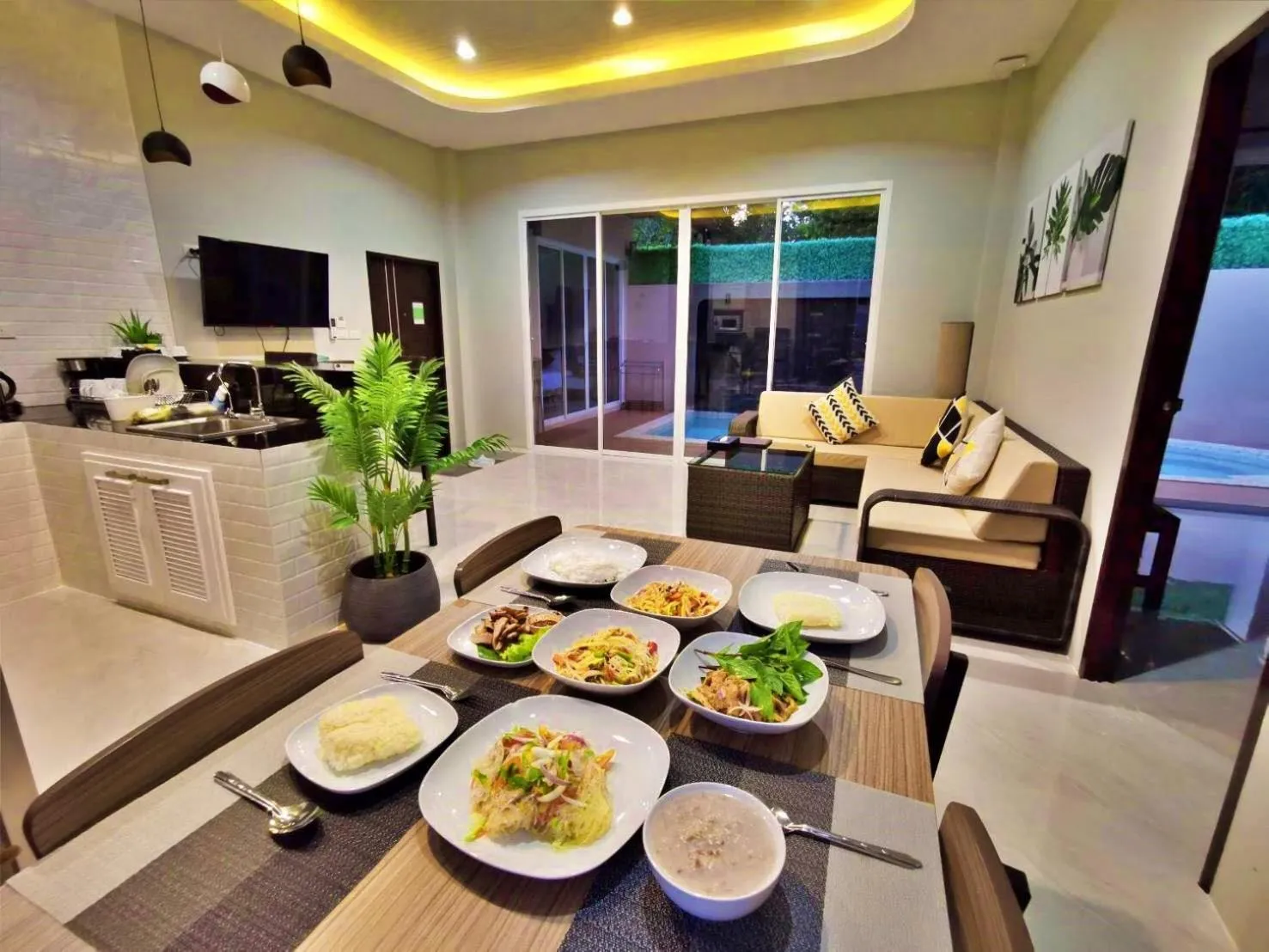 Kitchen or kitchenette in The Apex private pool villa Krabi