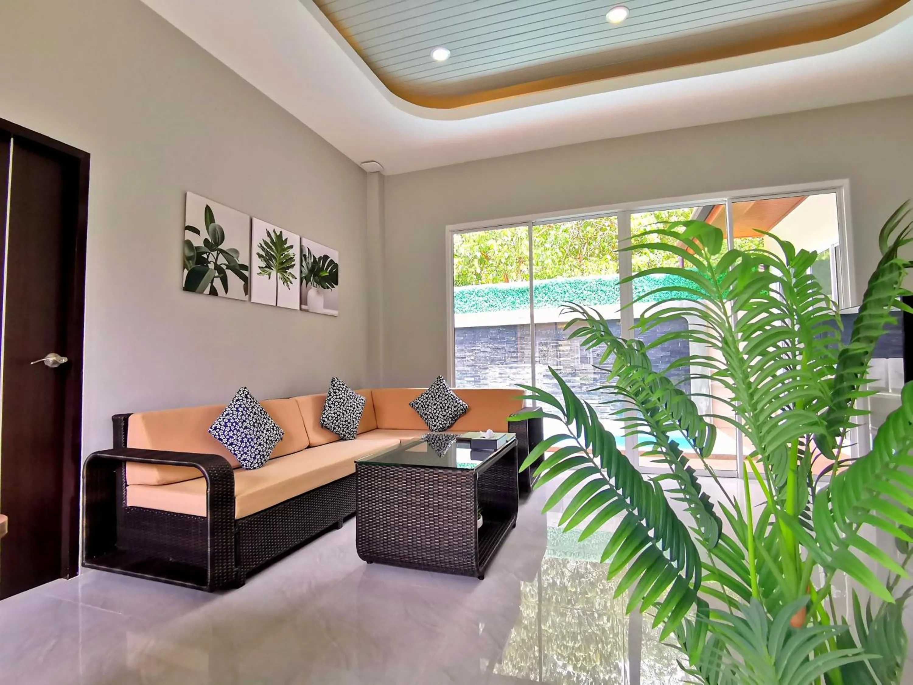 Living room in The Apex private pool villa Krabi
