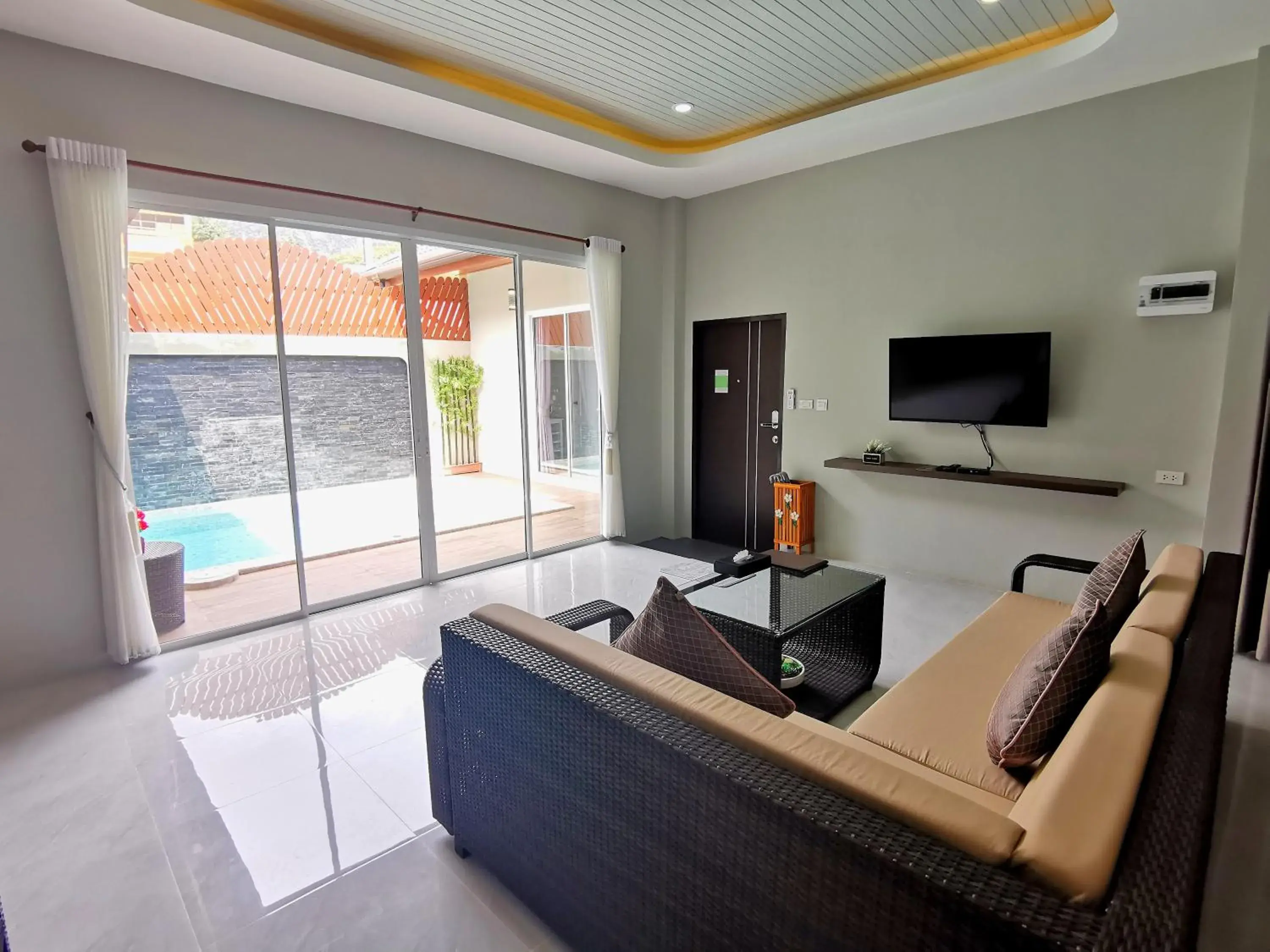 Living room in The Apex private pool villa Krabi Living room in The Apex private pool villa Krabi