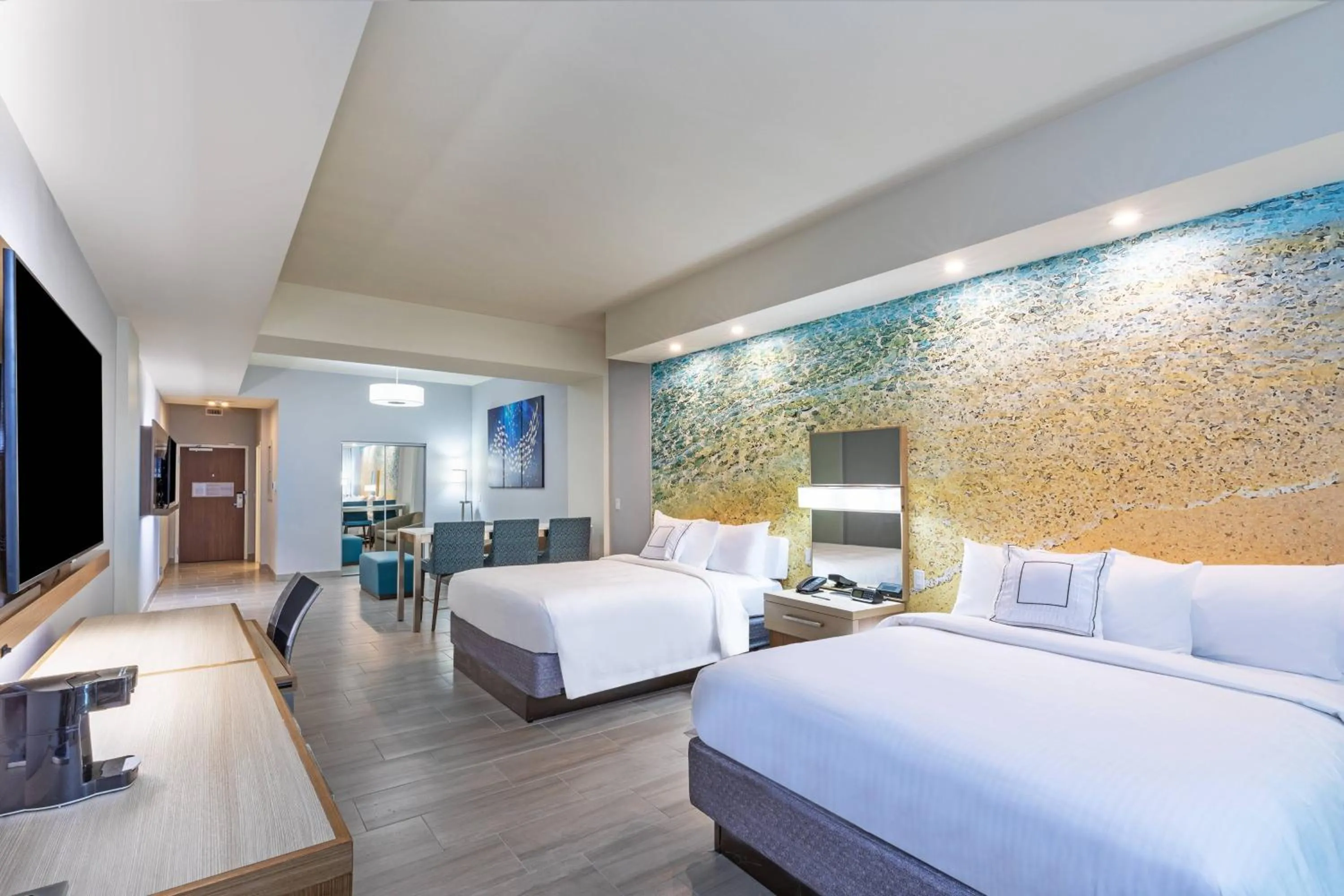 Photo of the whole room, Bed in Courtyard South Padre Island