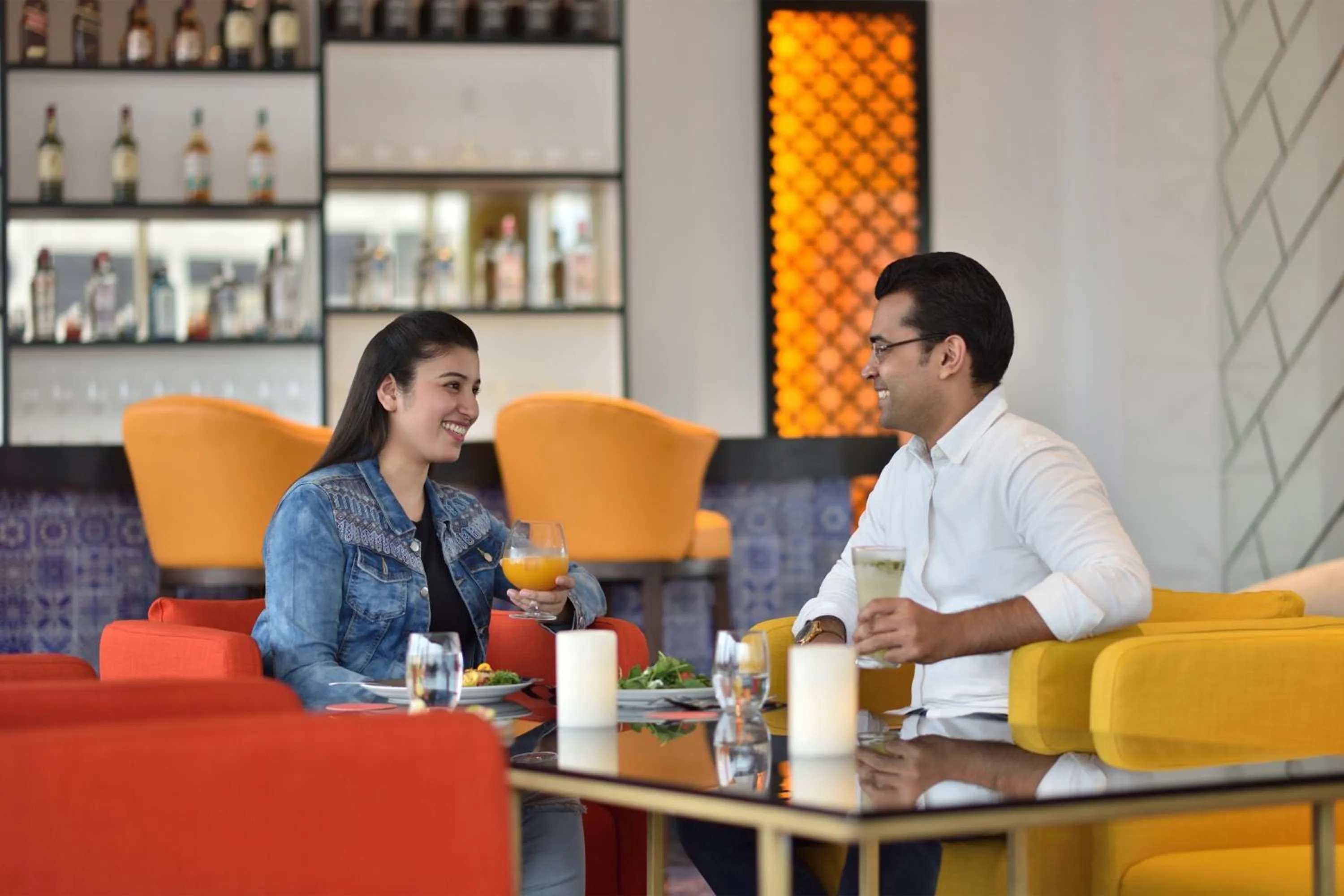 Lounge or bar in Le Meridien Hyderabad