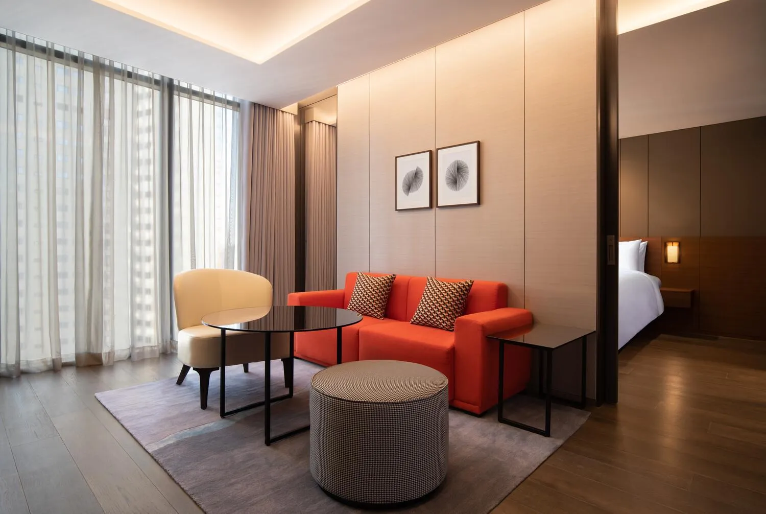 Living room in Courtyard by Marriott Suwon