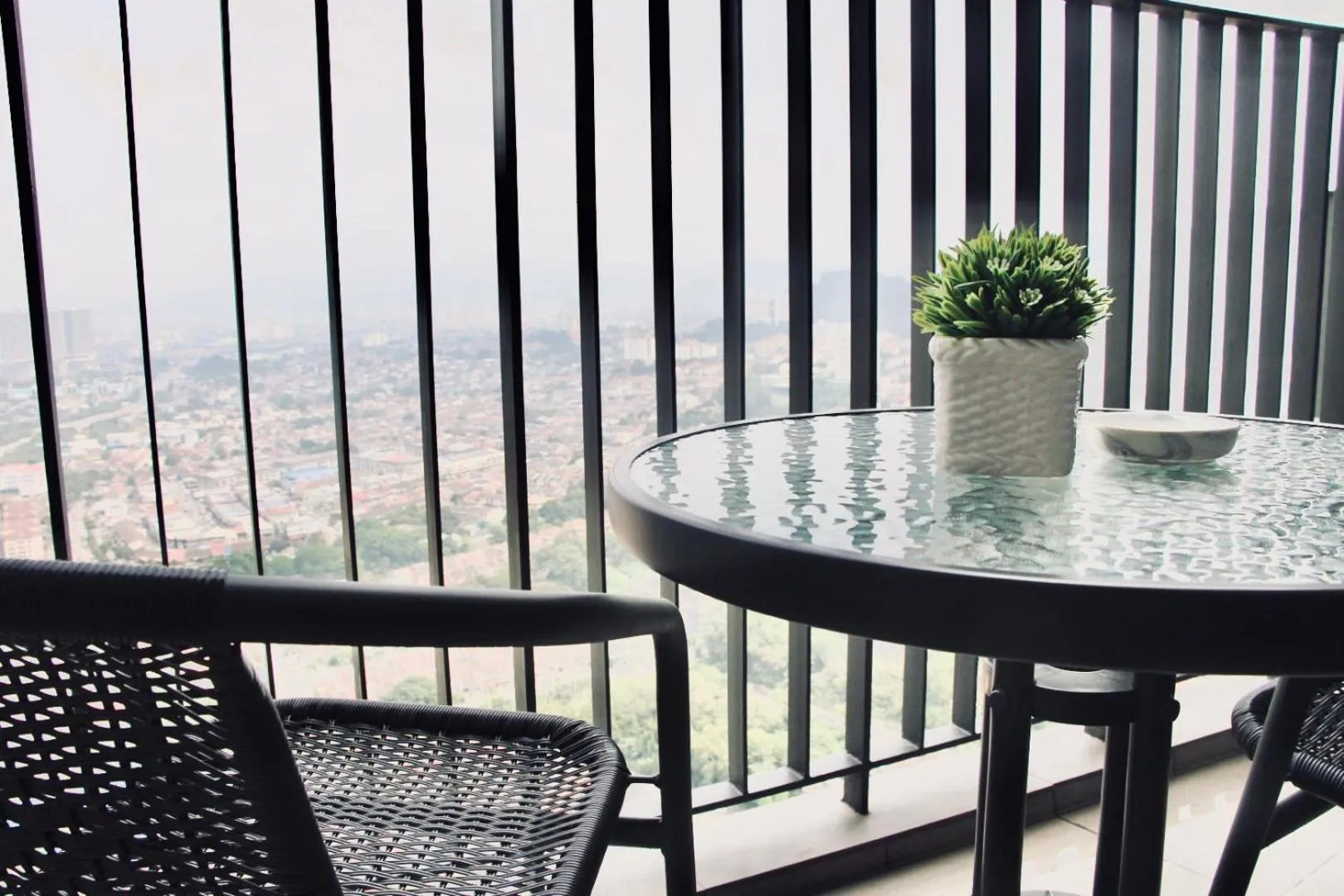 Balcony/Terrace in Ekocheras Suite by MOKA at CHERAS