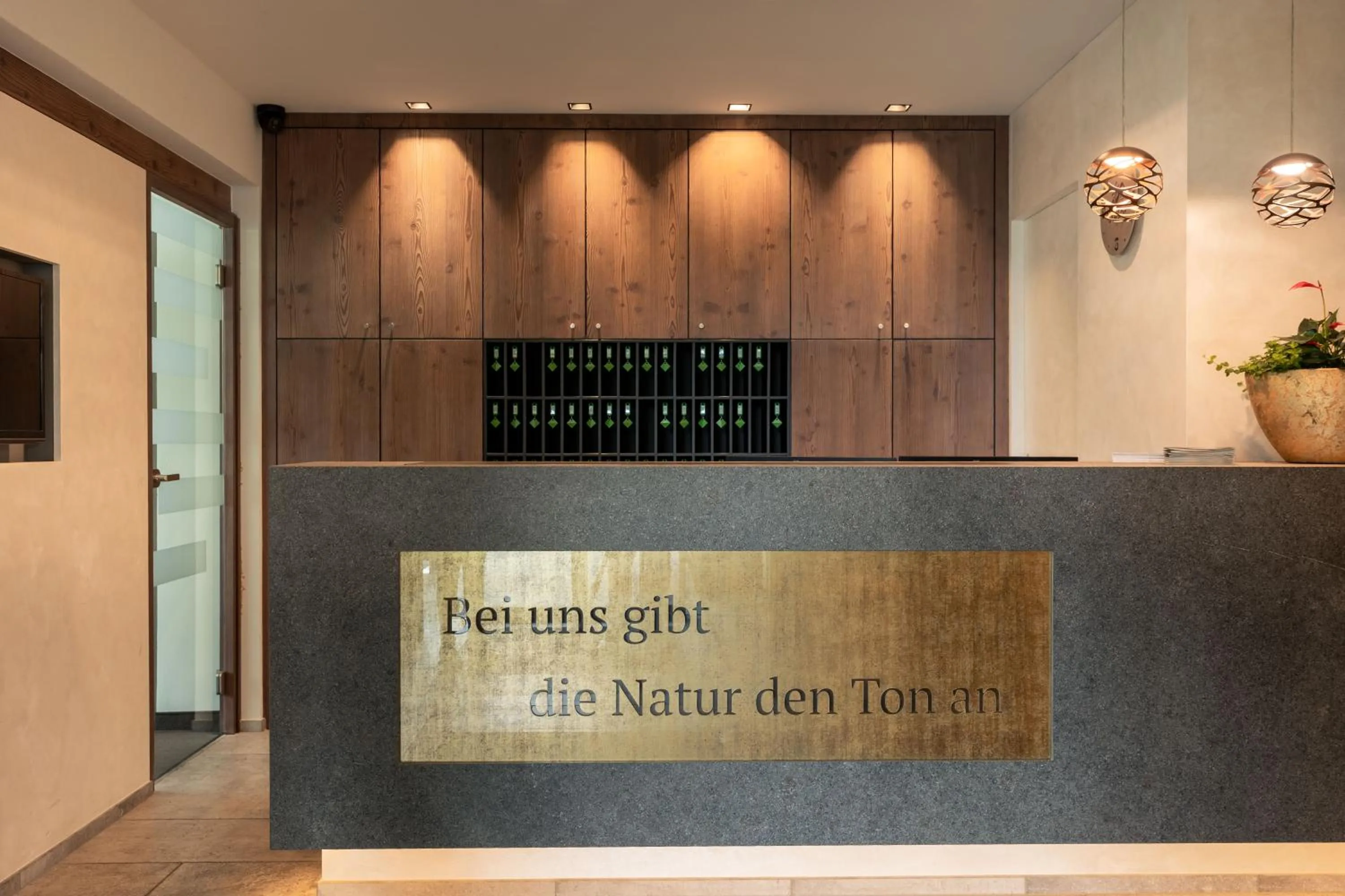 Lobby or reception in Almhotel Glieshof