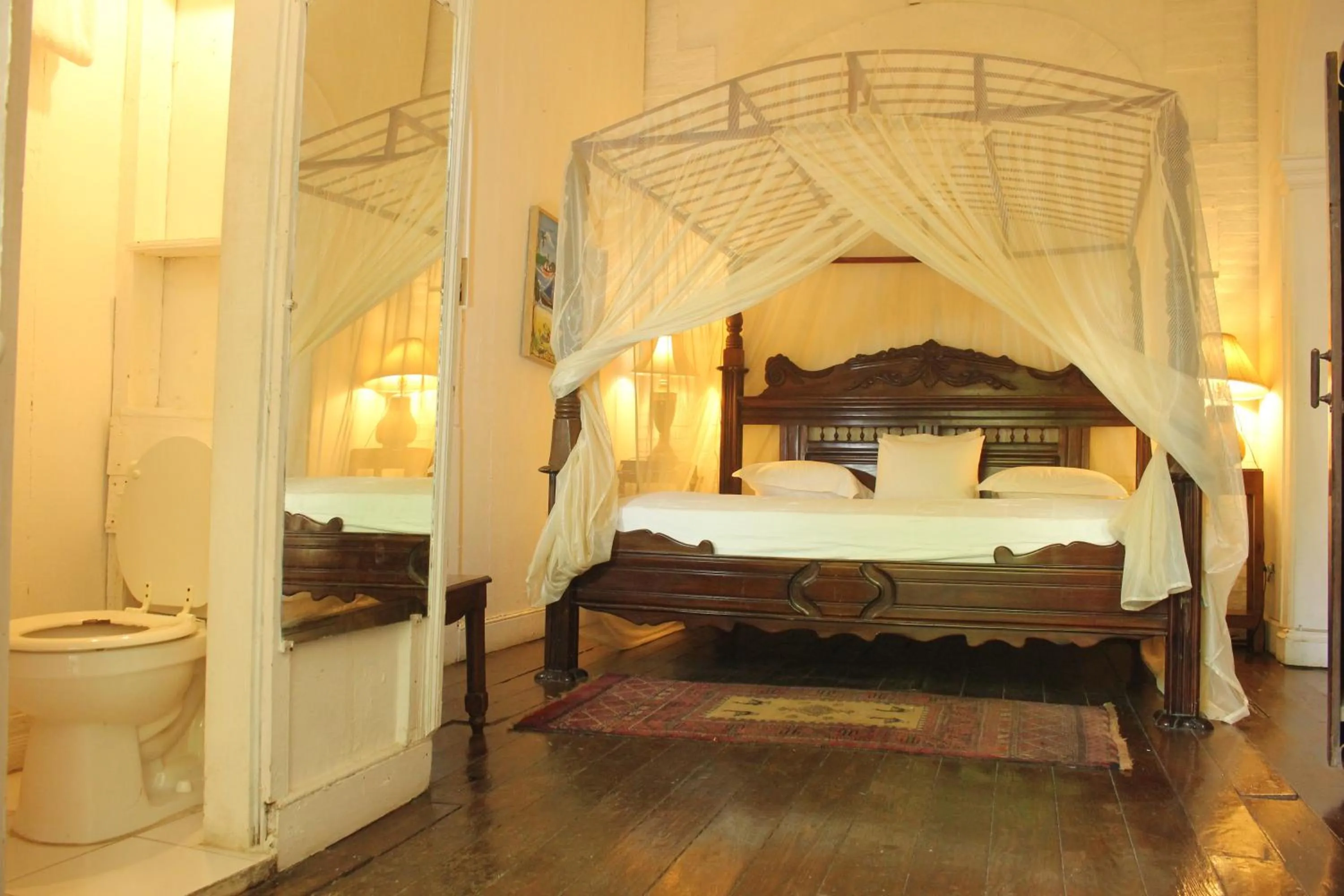 Bed in hotel florita