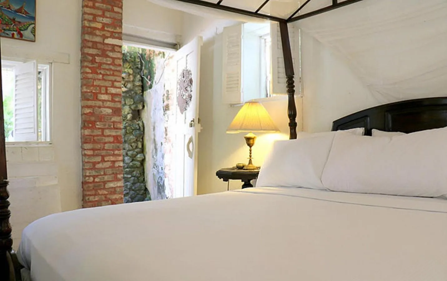 Bed in hotel florita