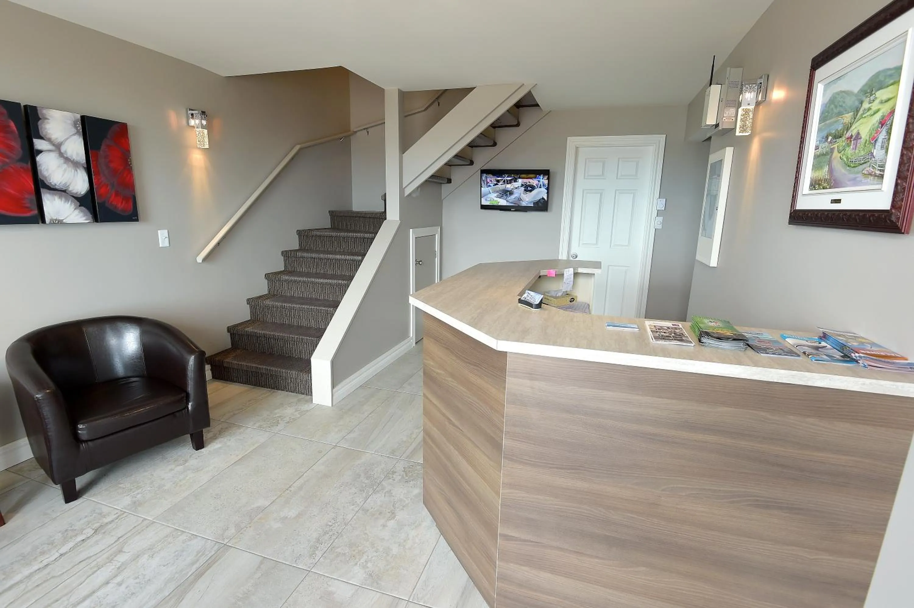 Lobby or reception in Auberge Sur Mer Charlevoix