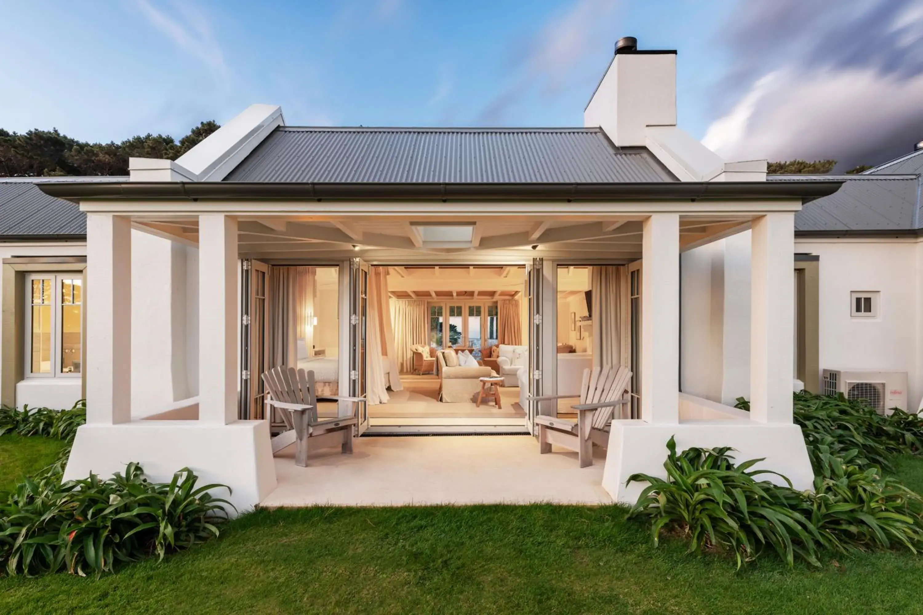 Balcony/Terrace in Wharekauhau Country Estate