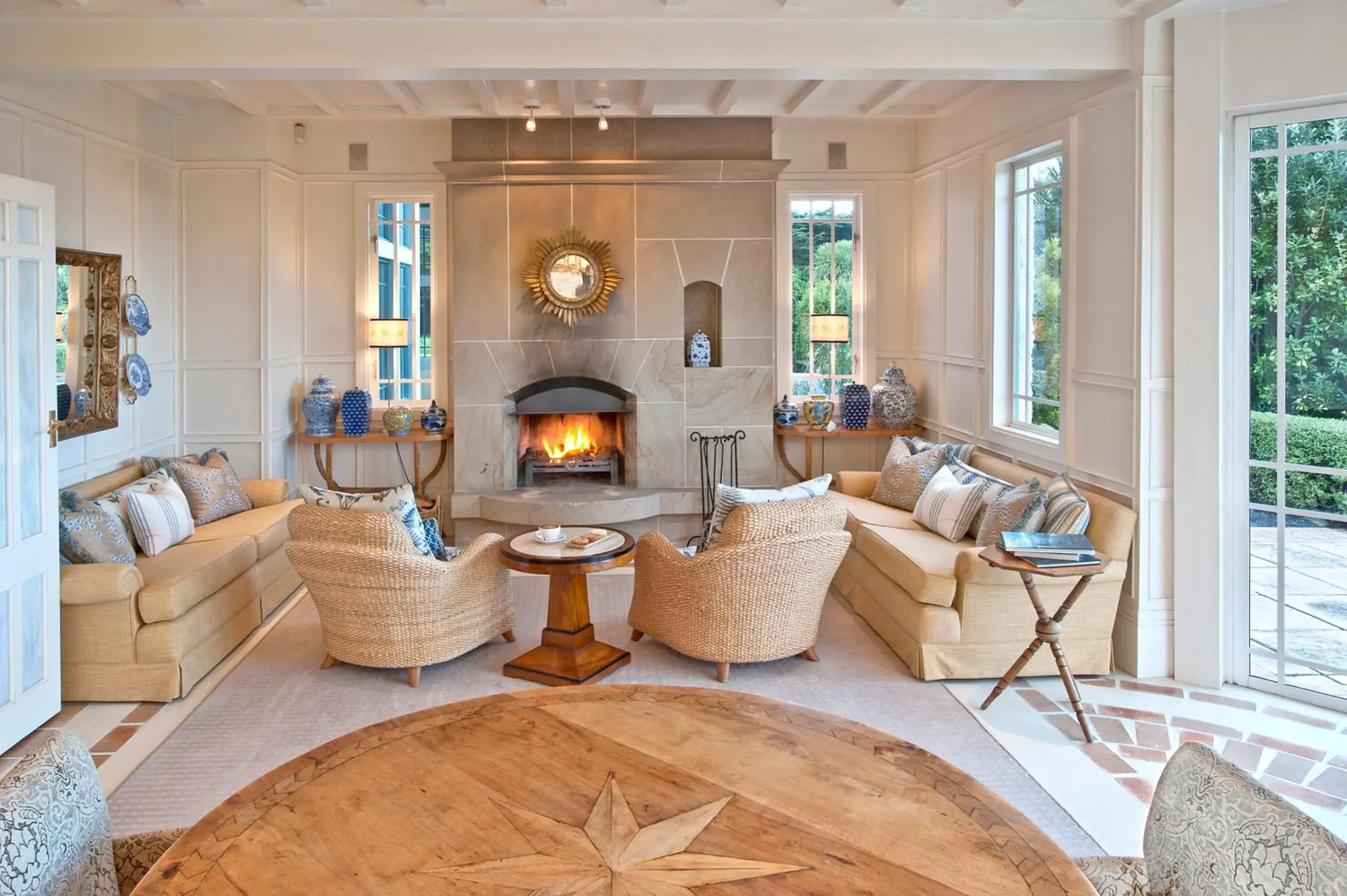 Living room, Seating Area in Wharekauhau Country Estate