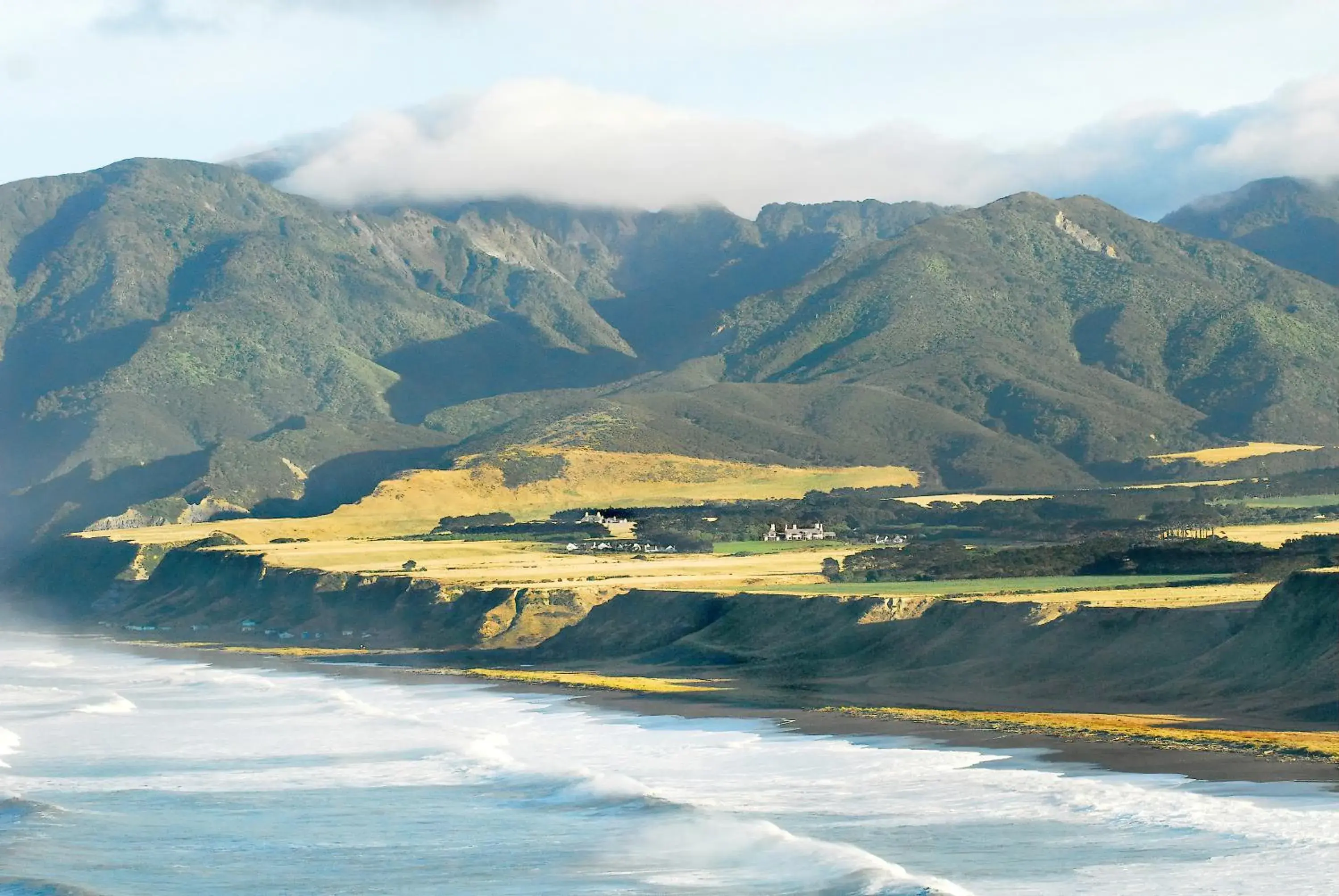 Bird's eye view in Wharekauhau Country Estate