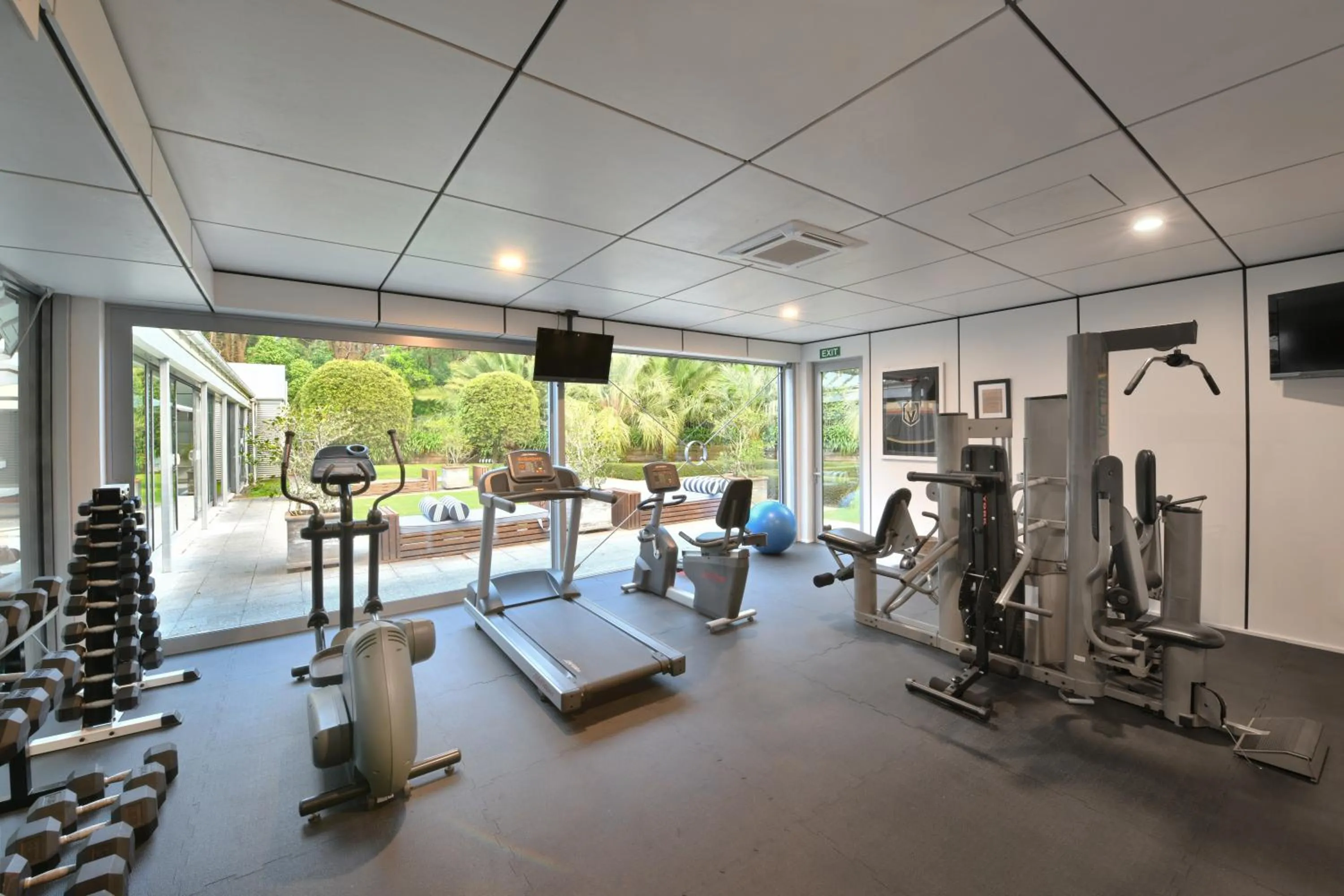 Fitness centre/facilities in Wharekauhau Country Estate