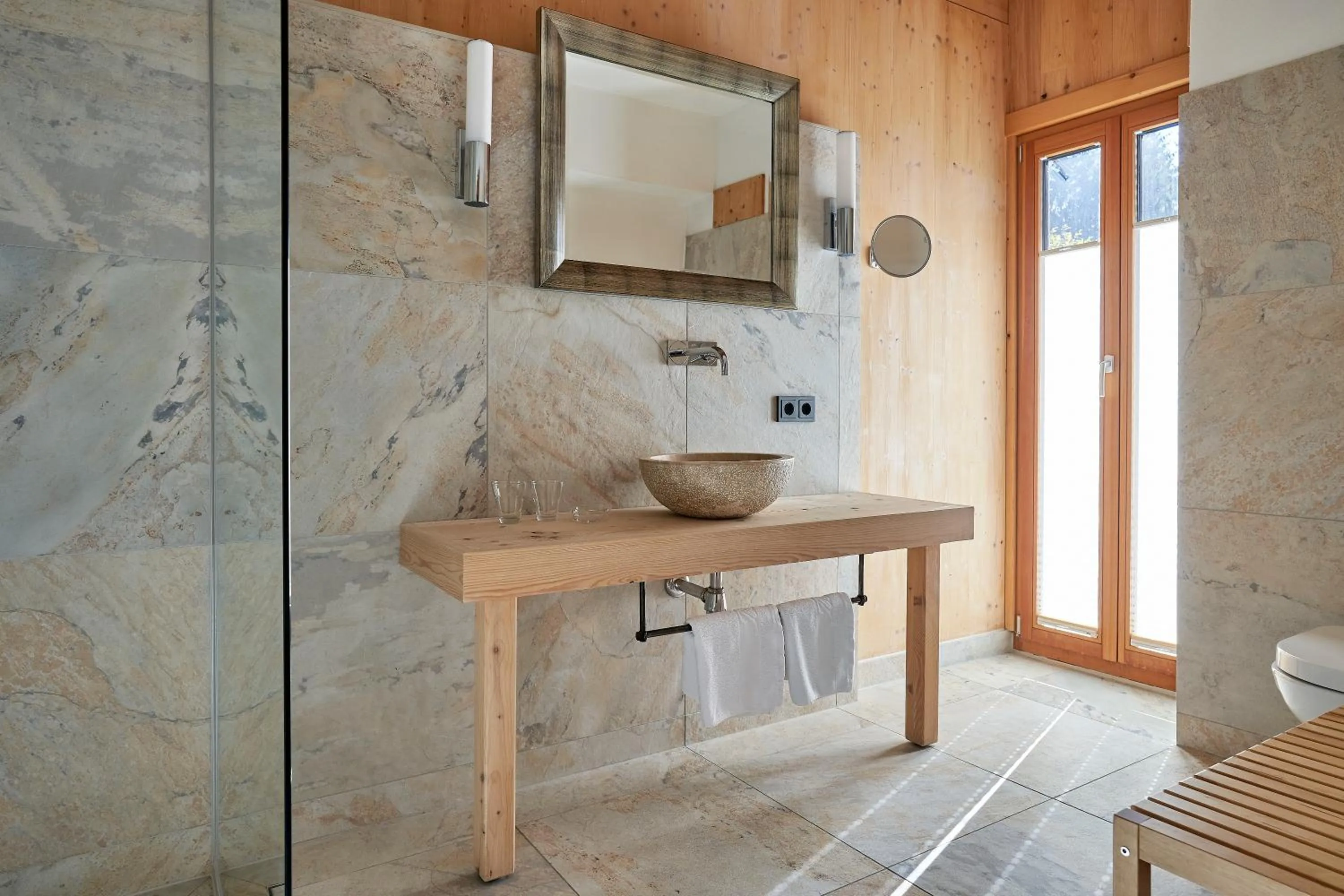 Bathroom in RosaMunde Apartments