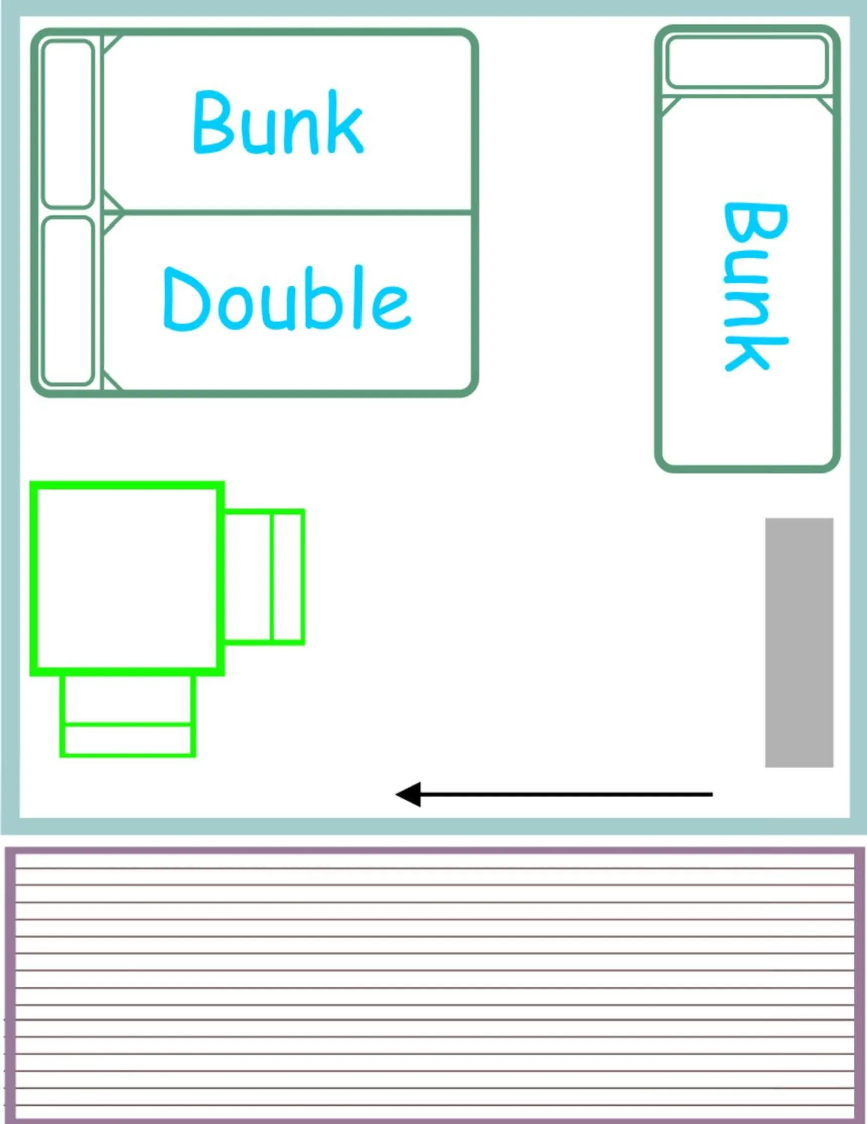 Floor plan in Timaru TOP 10 Holiday Park