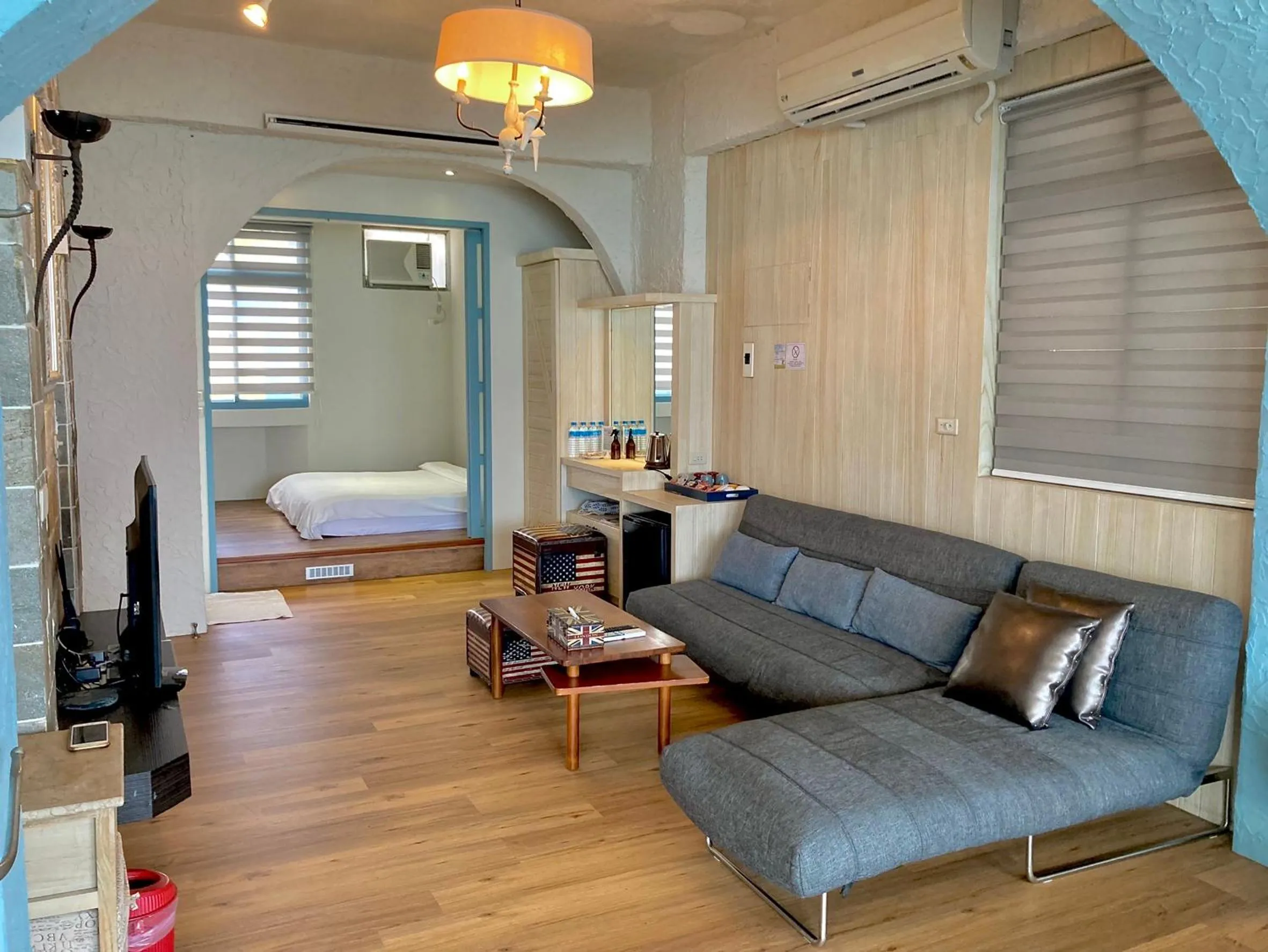 Bed in 海邊邊民宿 Near Seaside B&B 民宿1092號