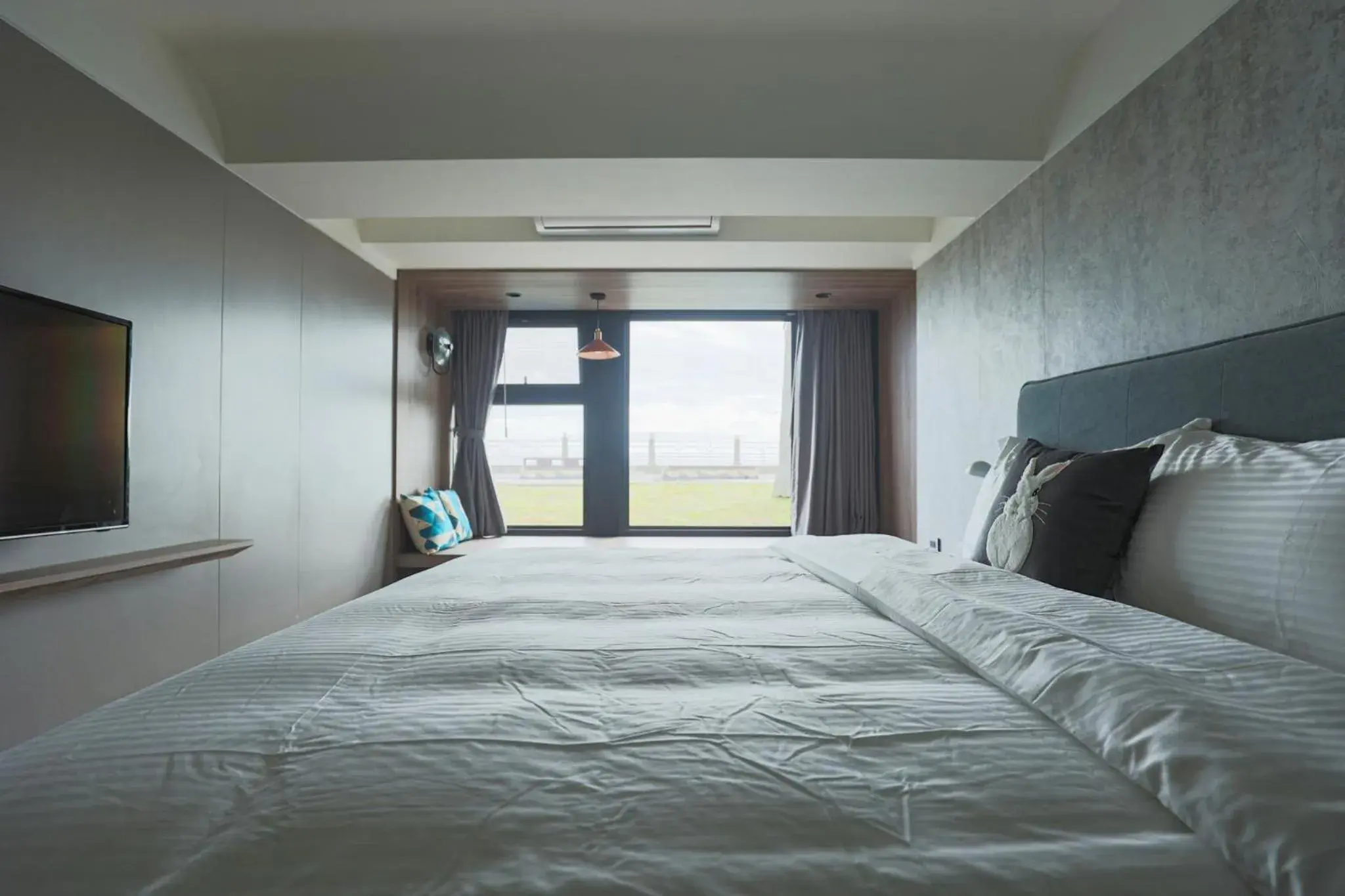 Bed in 海邊邊民宿 Near Seaside B&B 民宿1092號 Bed in 海邊邊民宿 Near Seaside B&B 民宿1092號