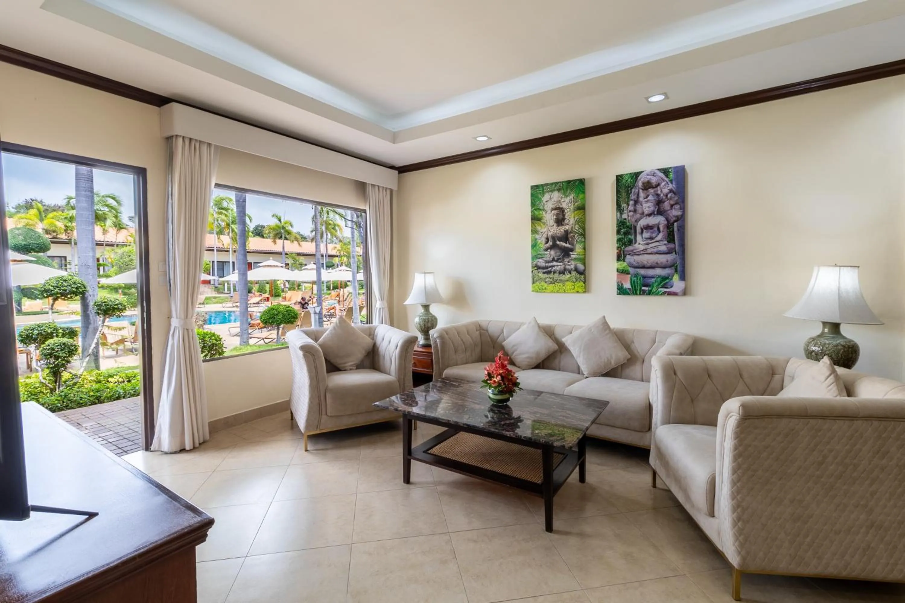 Living room in Thai Garden Resort