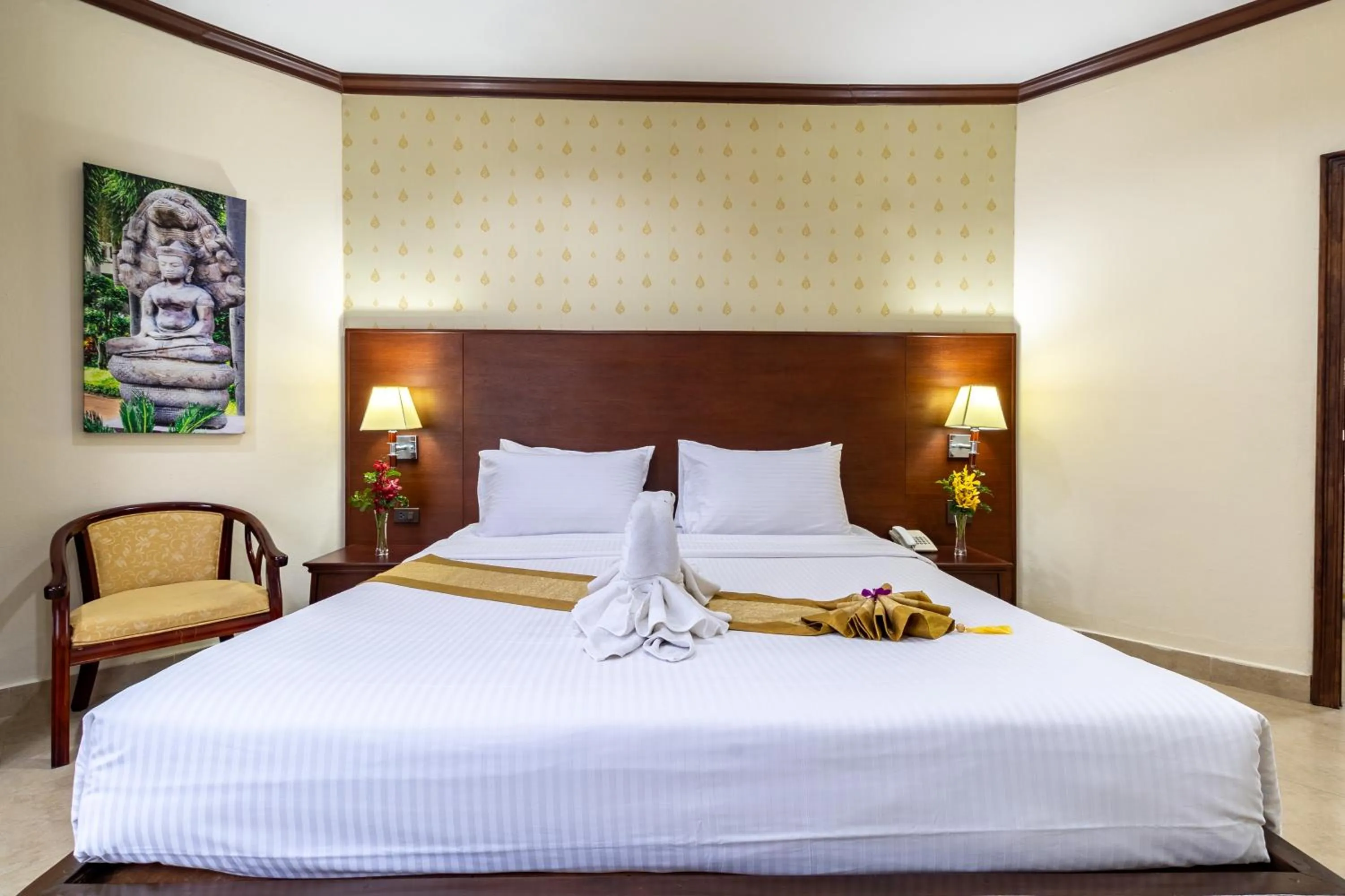 Bed in Thai Garden Resort