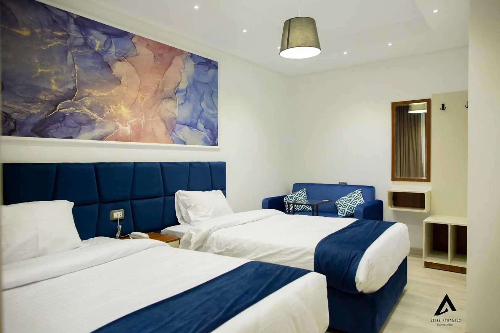 Bed in Elite Pyramids Boutique Hotel