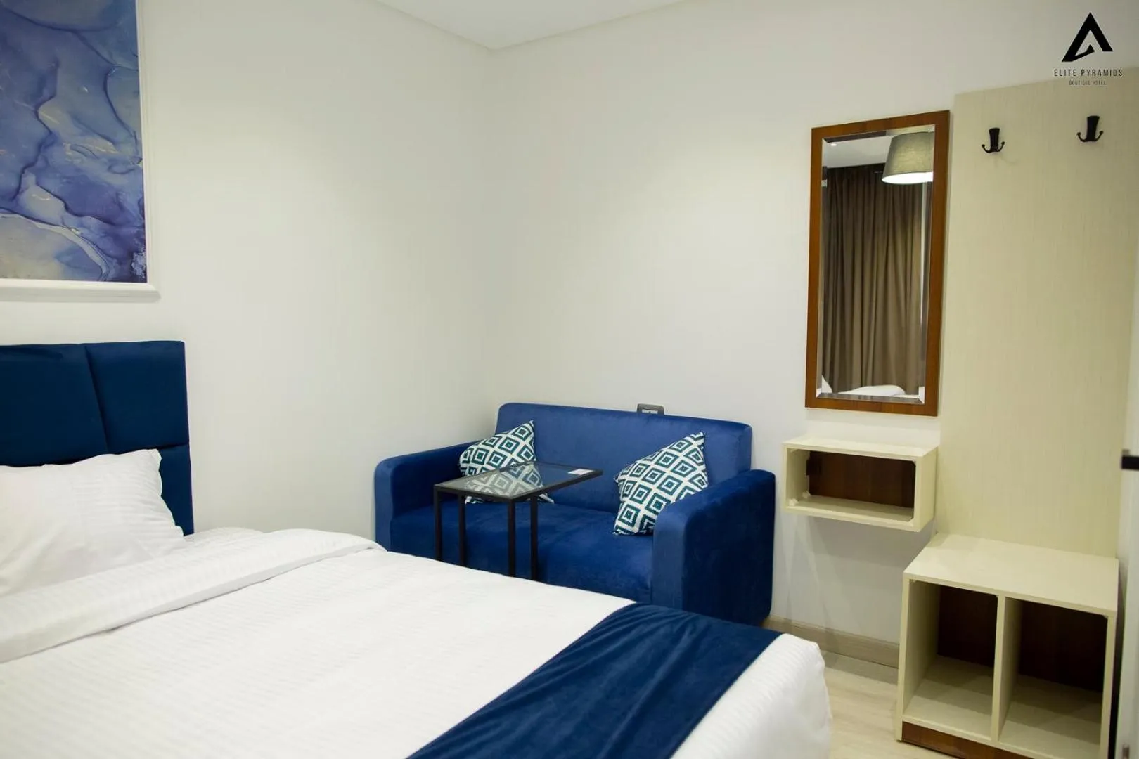 Bed in Elite Pyramids Boutique Hotel