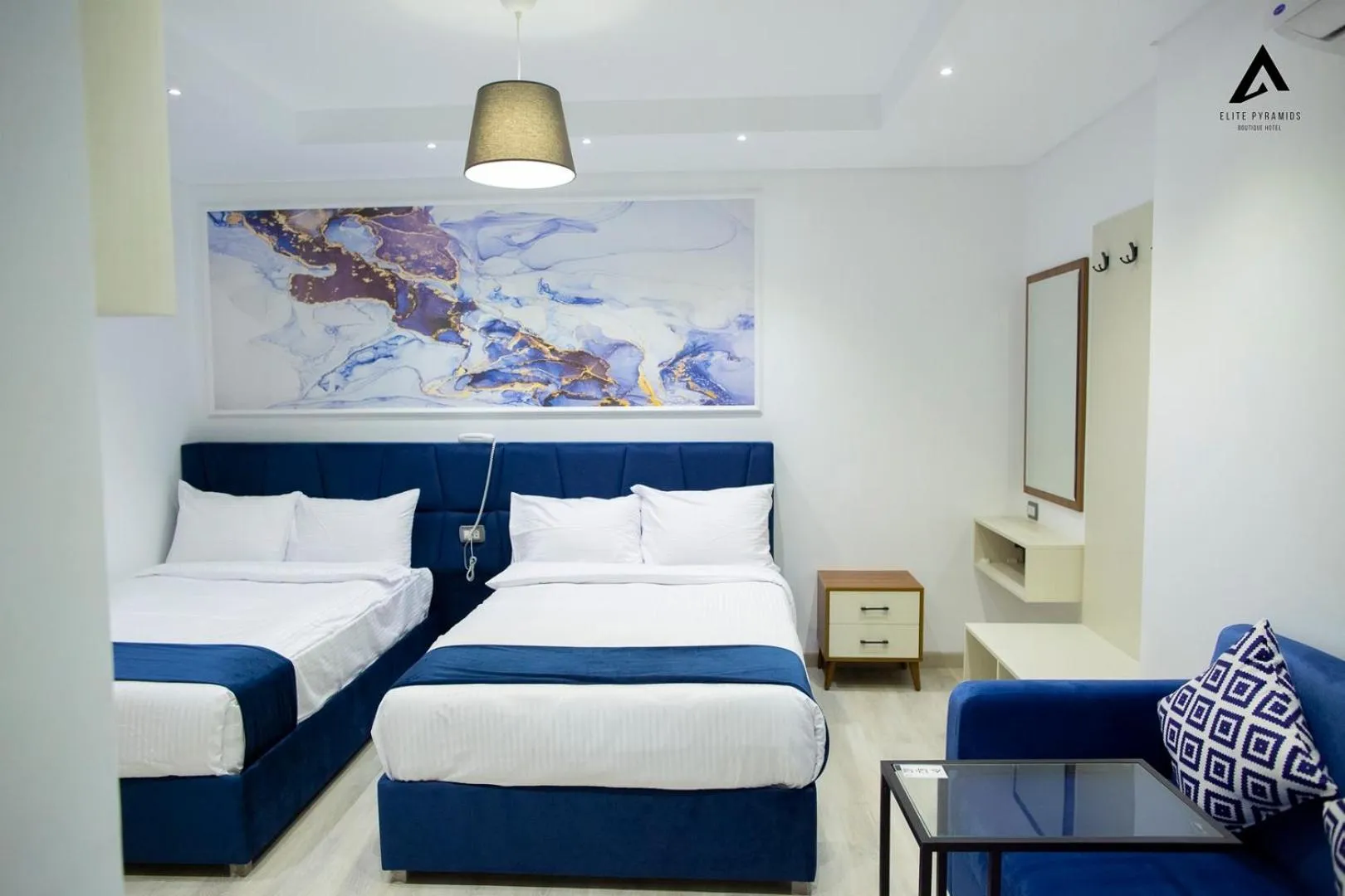 Bed in Elite Pyramids Boutique Hotel