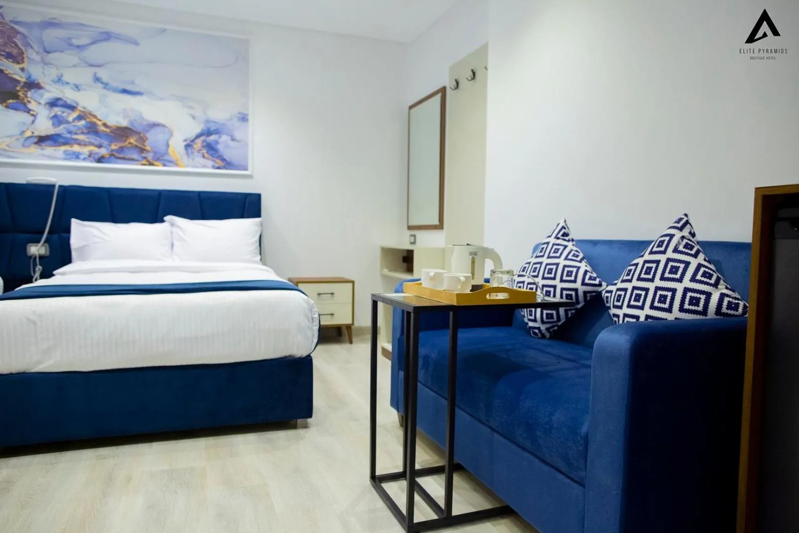 Bed in Elite Pyramids Boutique Hotel