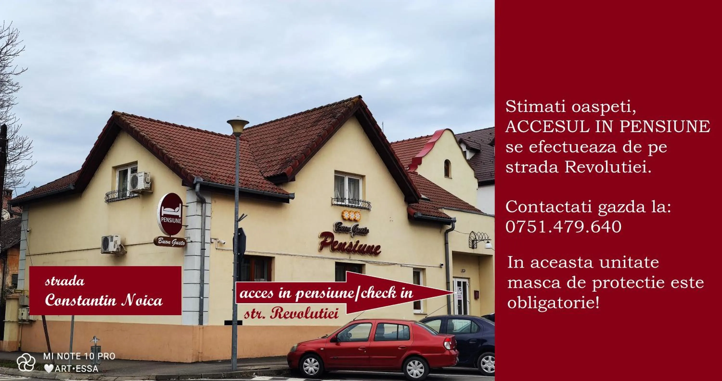 Property building in Pensiunea Buon Gusto Sibiu-motorcyle friendly,city center