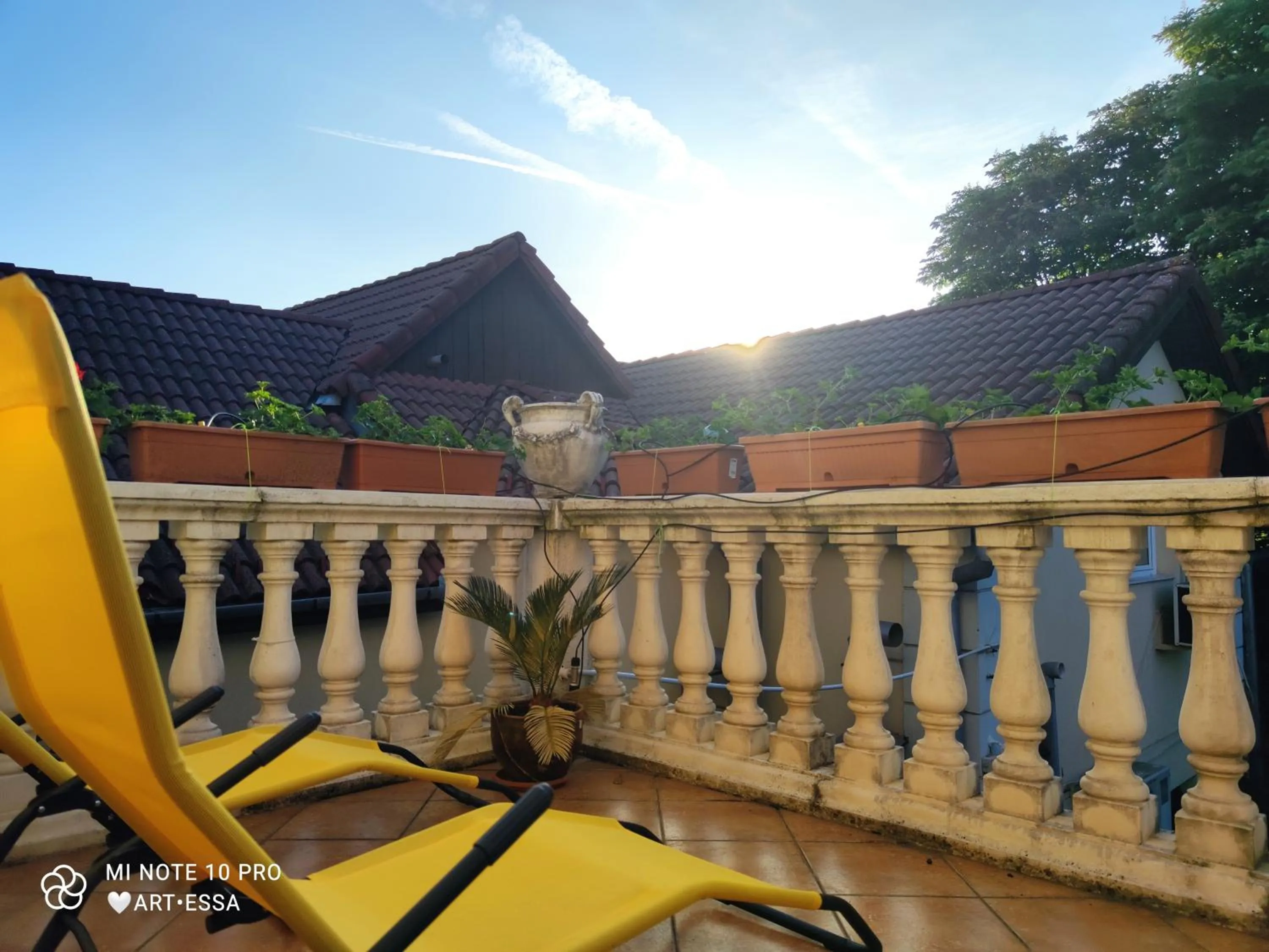 Balcony/Terrace in Pensiunea Buon Gusto Sibiu-motorcyle friendly,city center