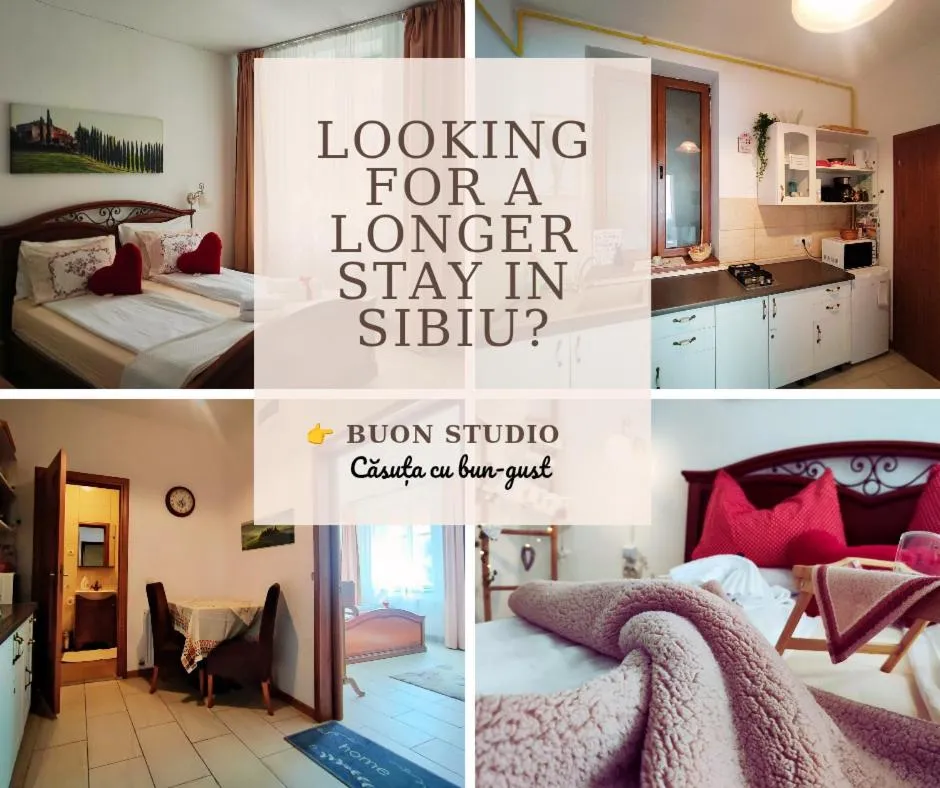 Photo of the whole room, Bed in Pensiunea Buon Gusto Sibiu-motorcyle friendly,city center