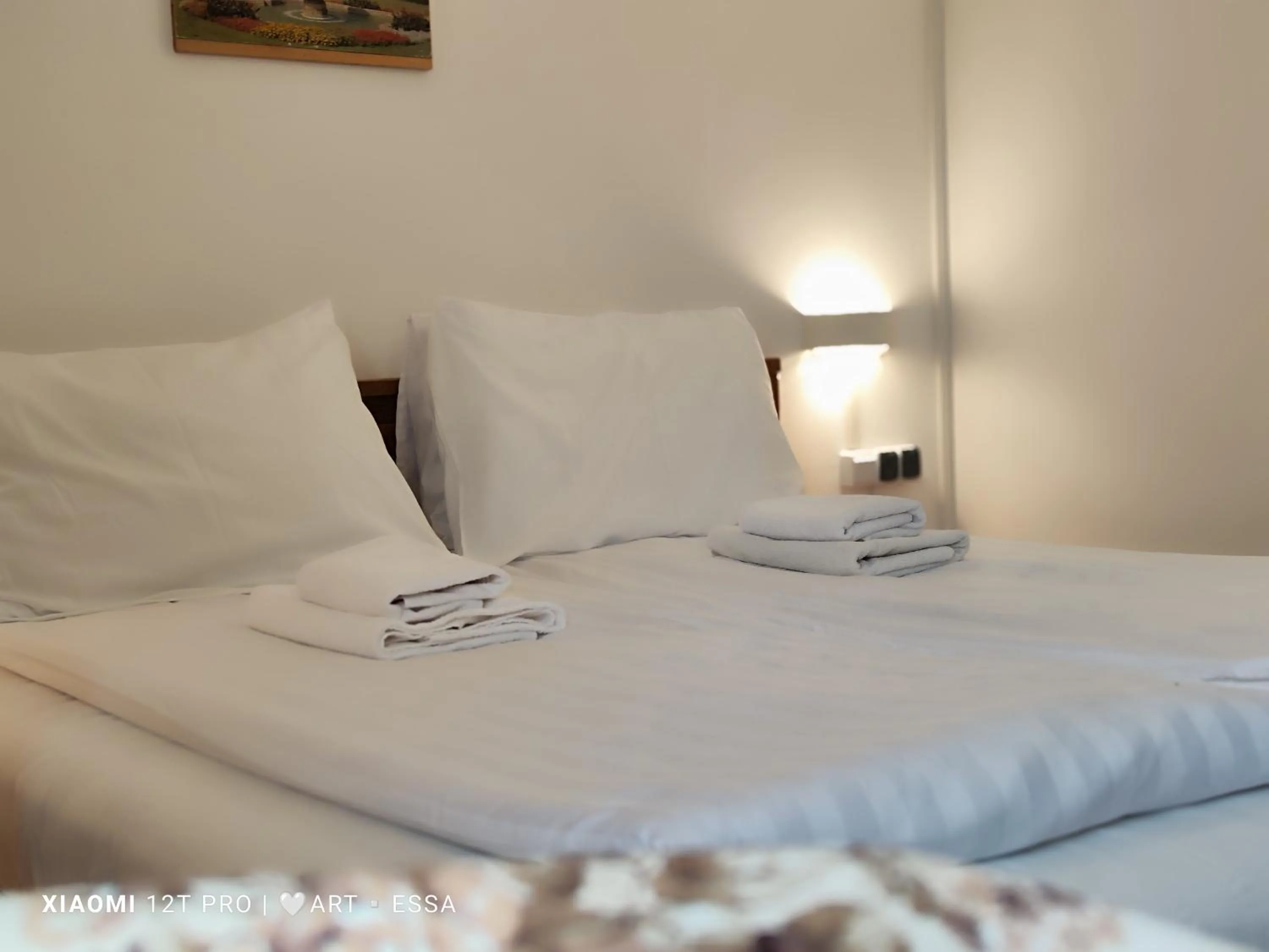 Bed in Pensiunea Buon Gusto Sibiu-motorcyle friendly,city center