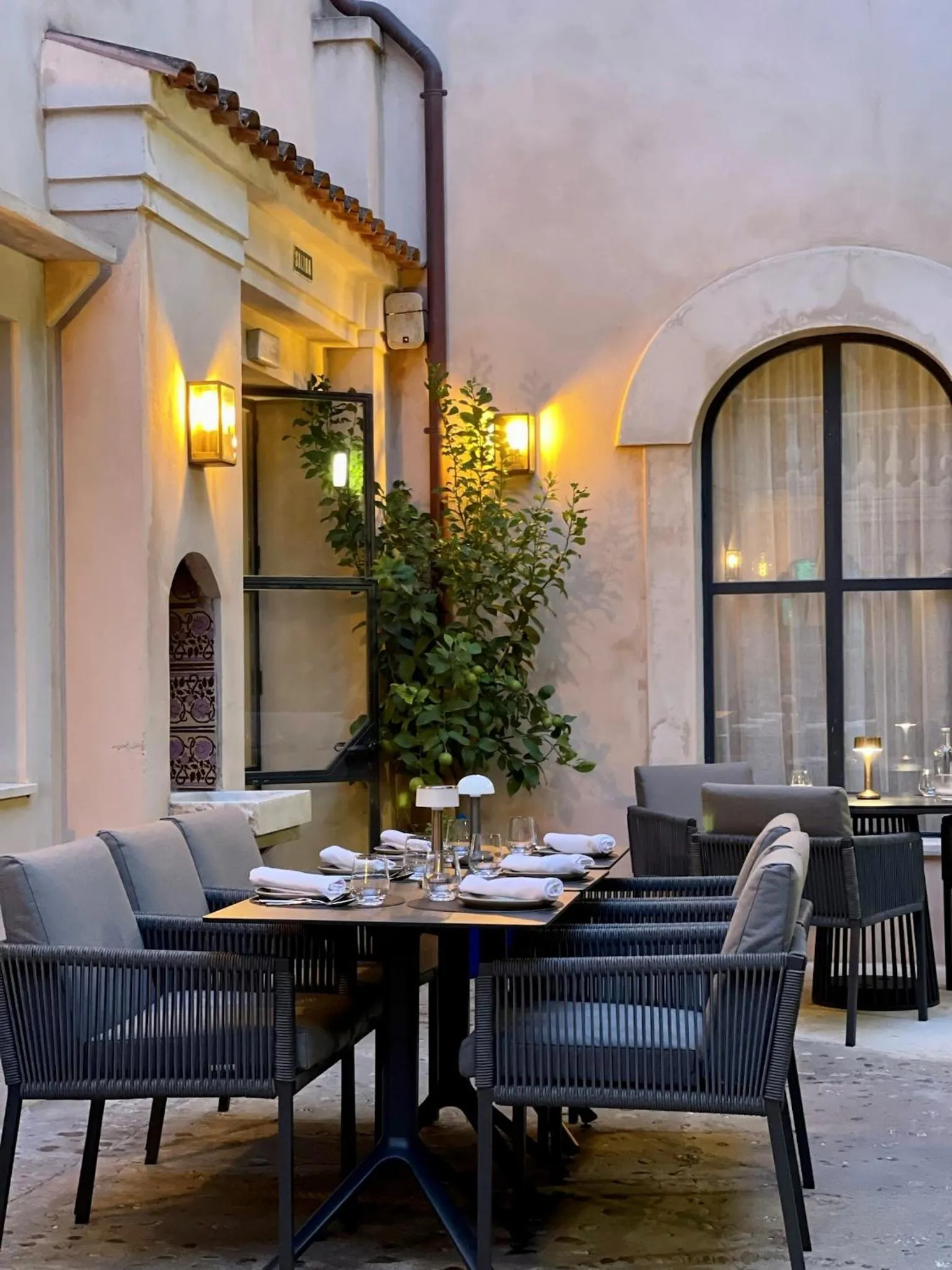 Patio in Hotel & Restaurant Jardi d'Artà