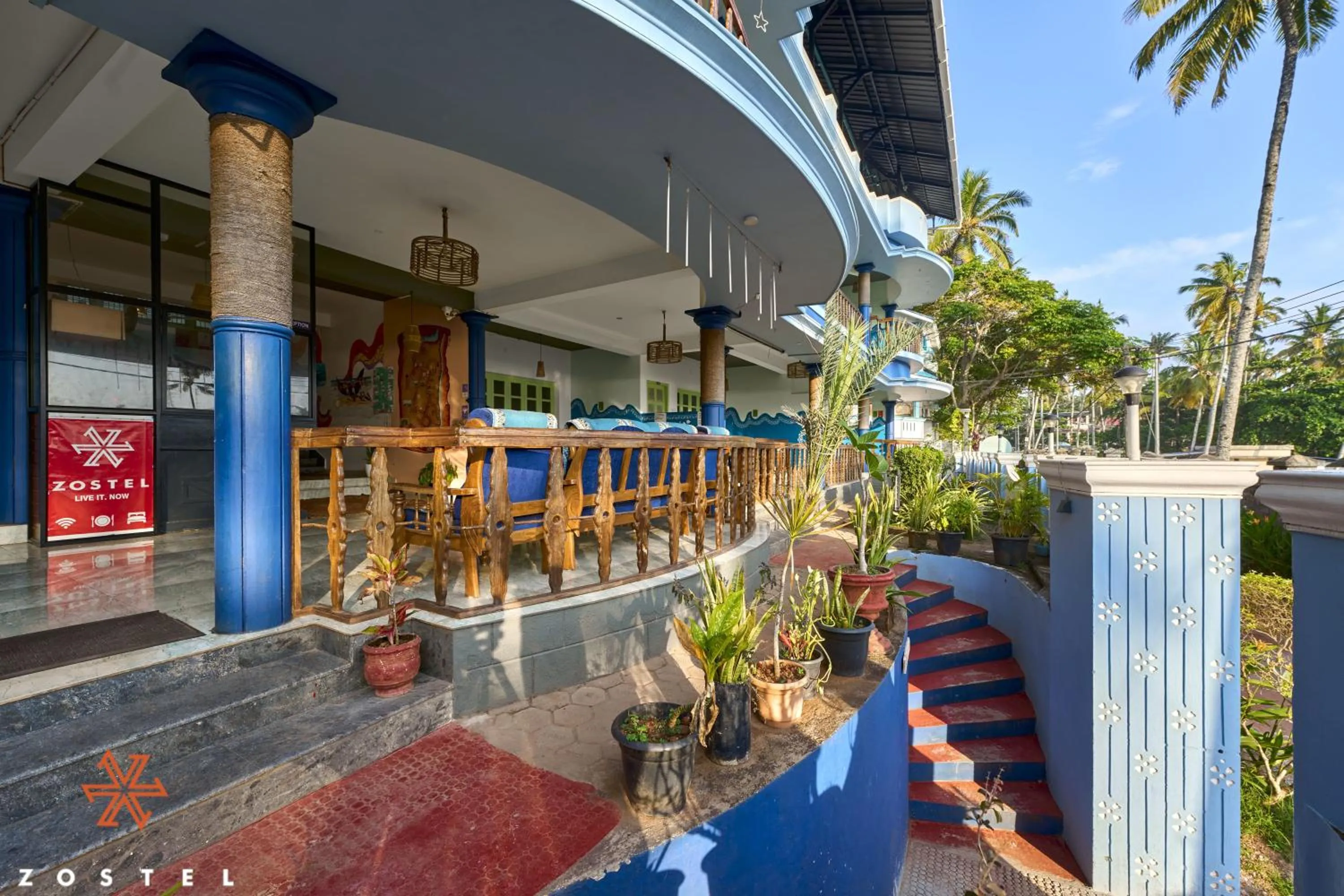 Property building in Zostel Varkala