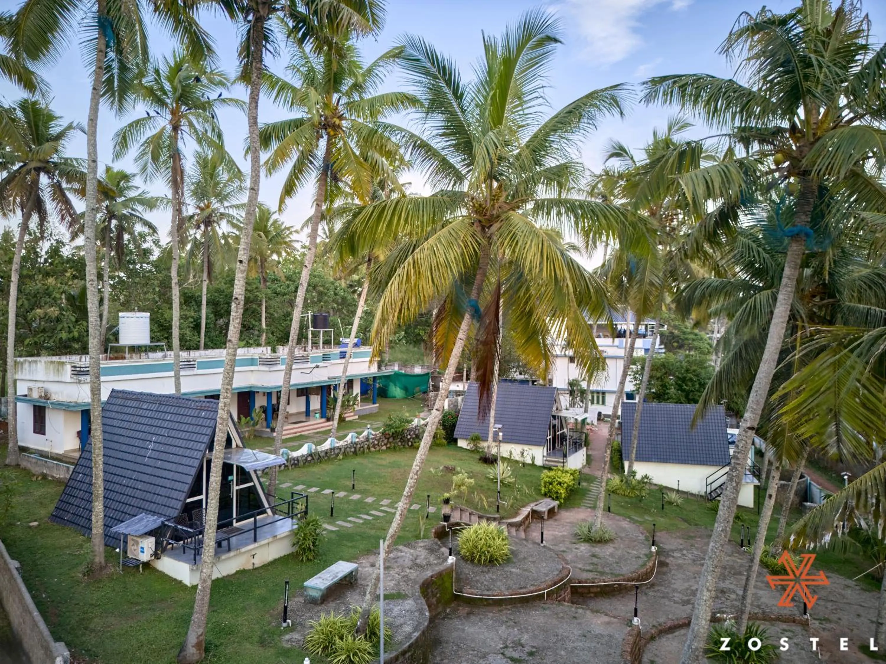 Property building in Zostel Varkala