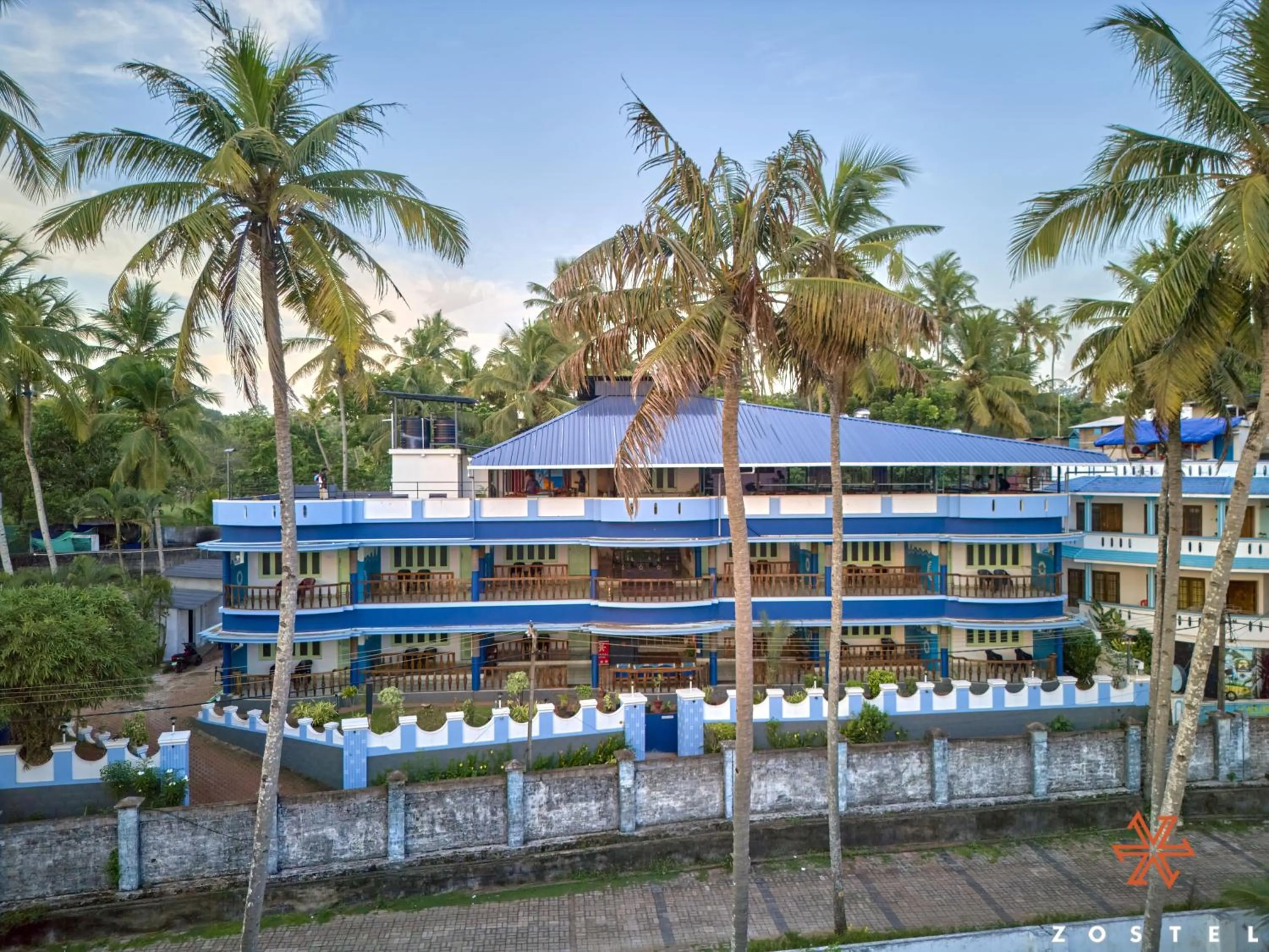 Property building in Zostel Varkala