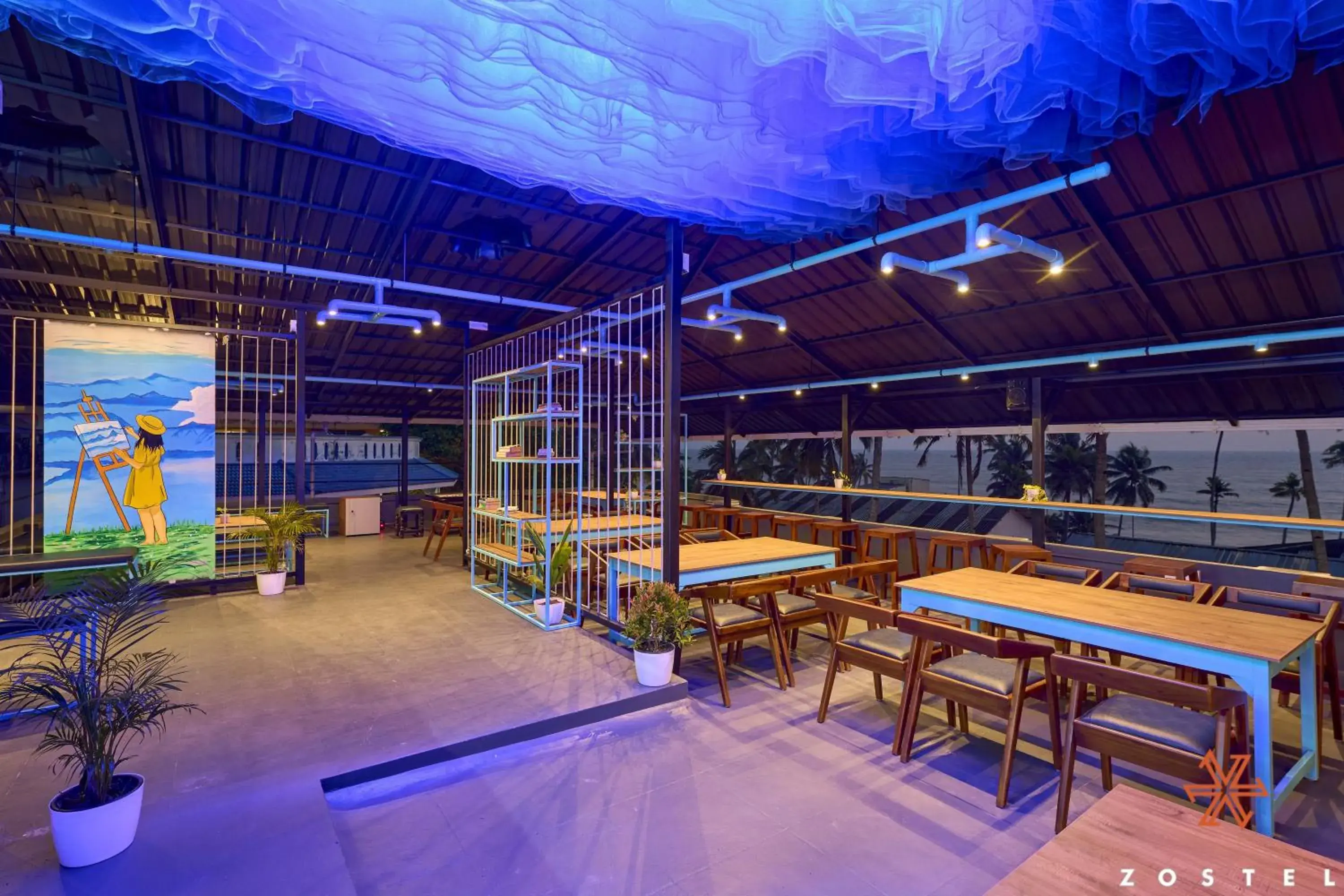 Restaurant/places to eat in Zostel Varkala Restaurant/places to eat in Zostel Varkala