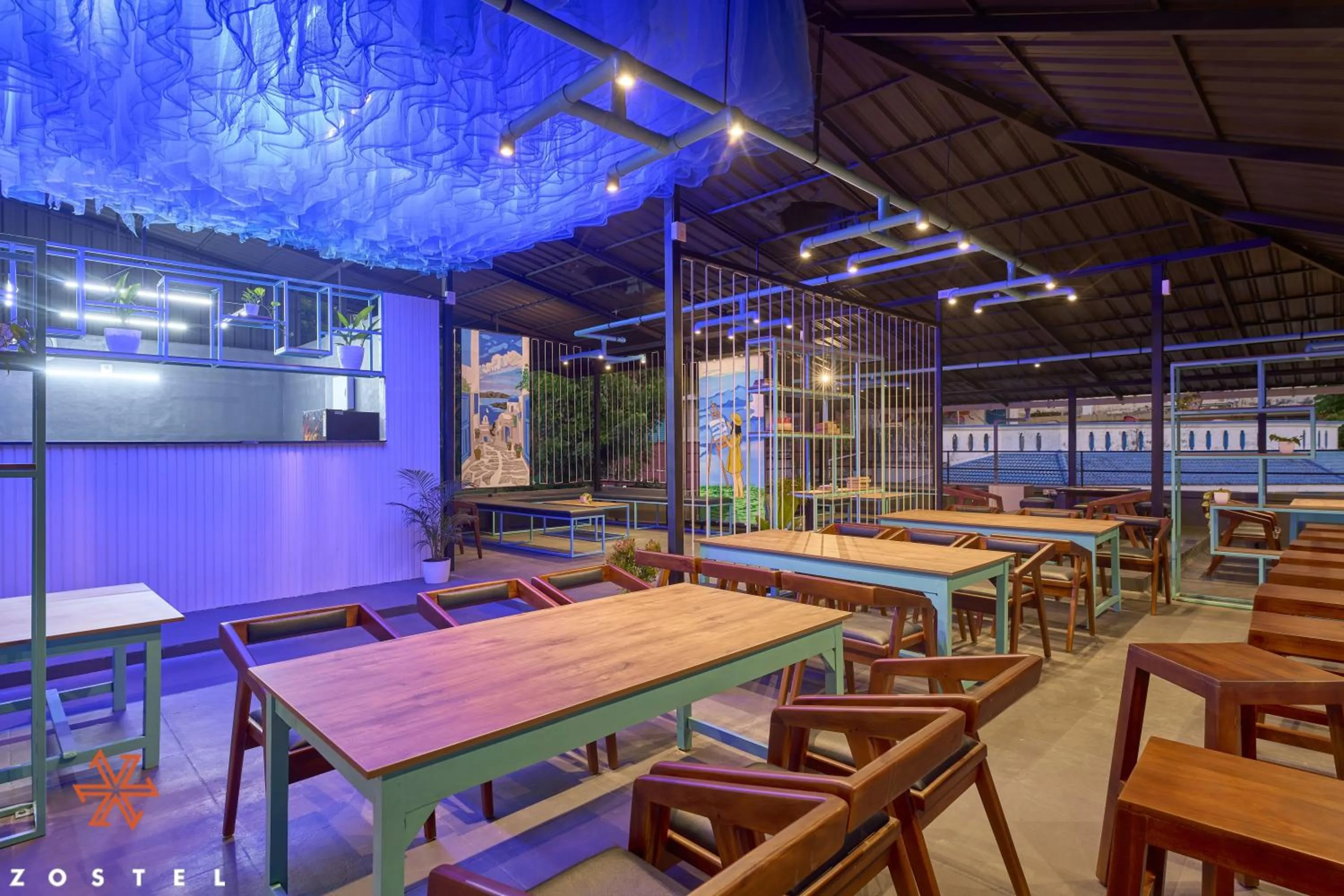 Restaurant/places to eat in Zostel Varkala