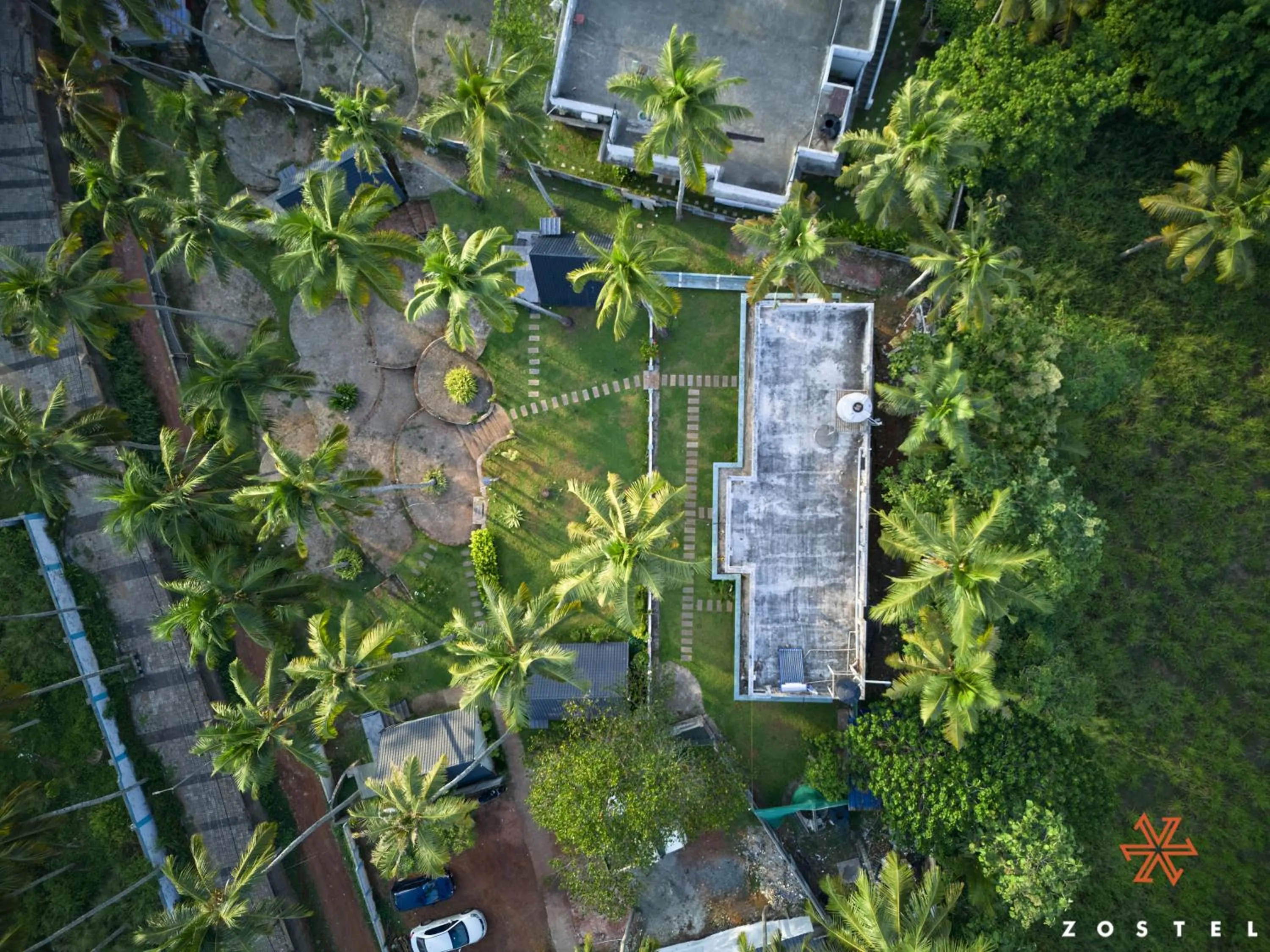 Bird's eye view in Zostel Varkala