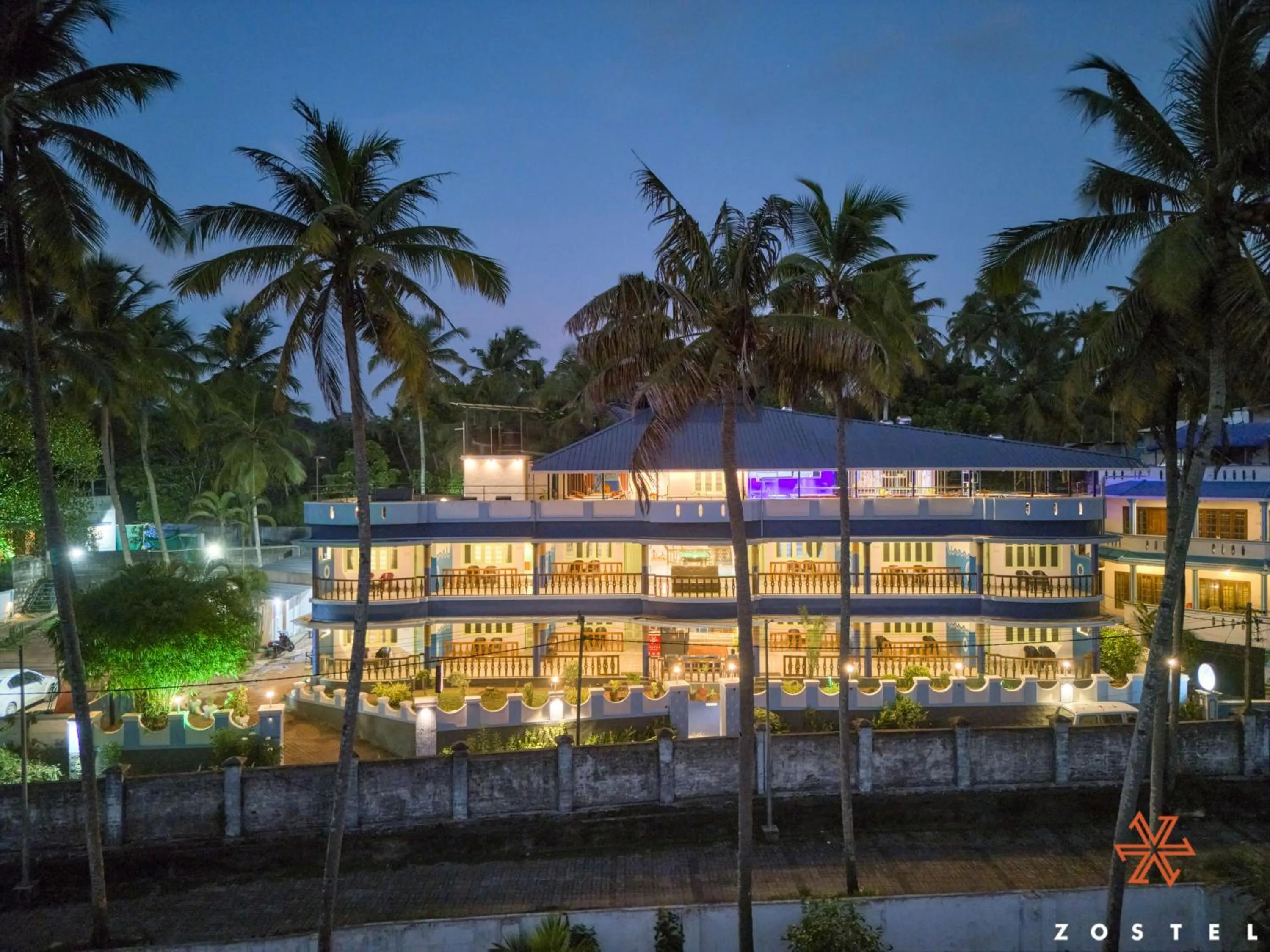 Property building in Zostel Varkala