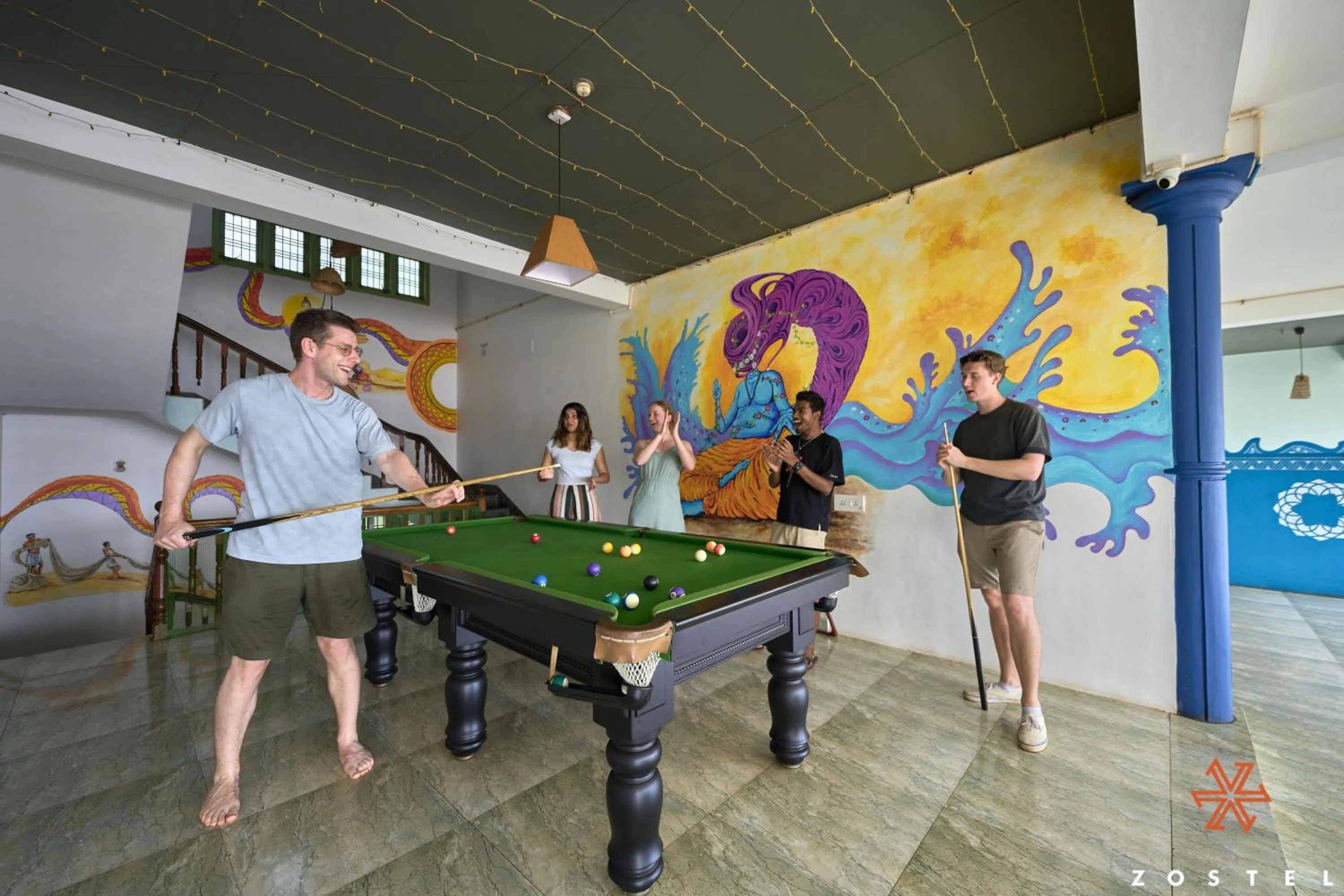 Game Room in Zostel Varkala