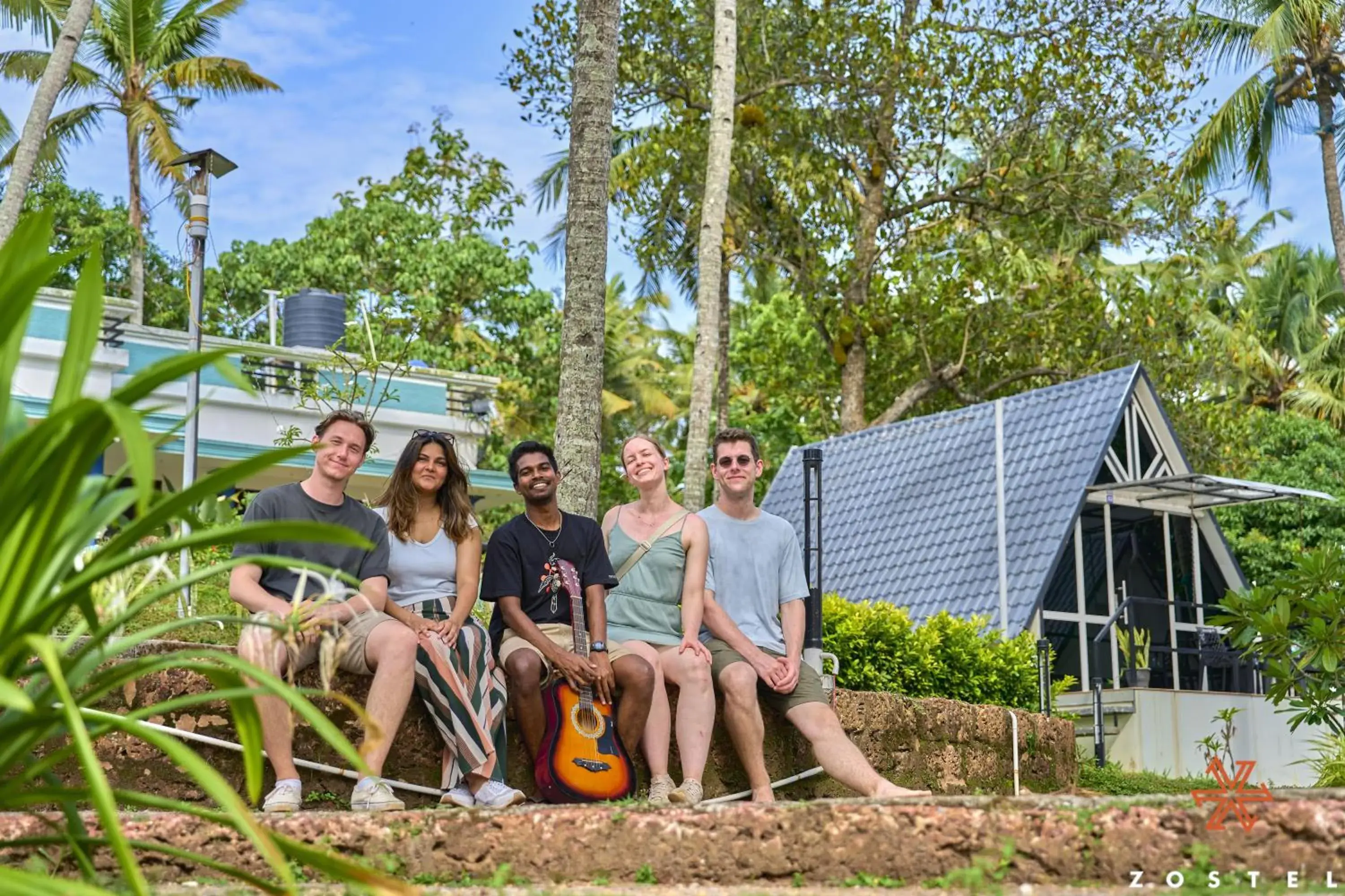 Property building in Zostel Varkala Property building in Zostel Varkala