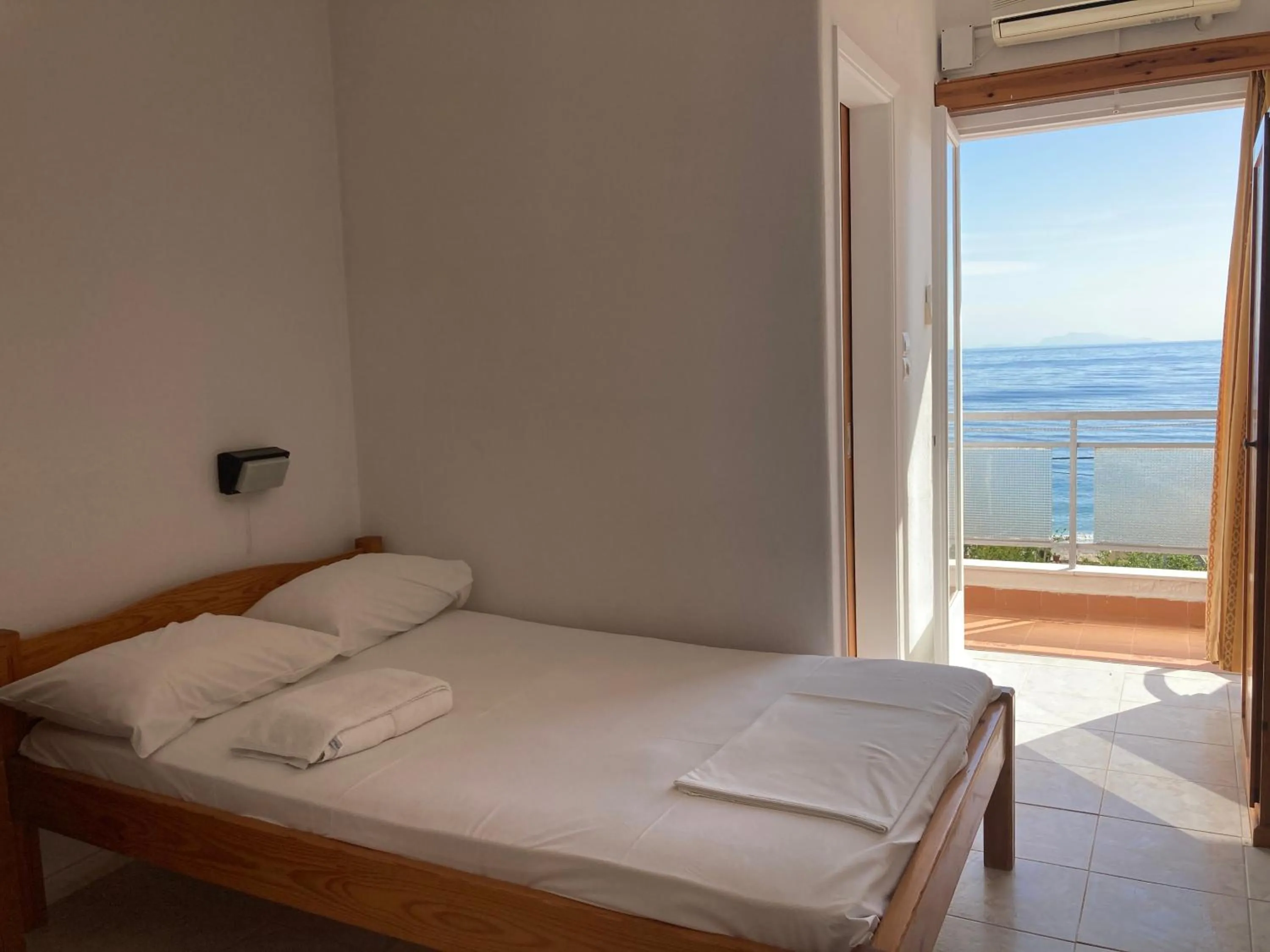 Bed in Hotel Galini