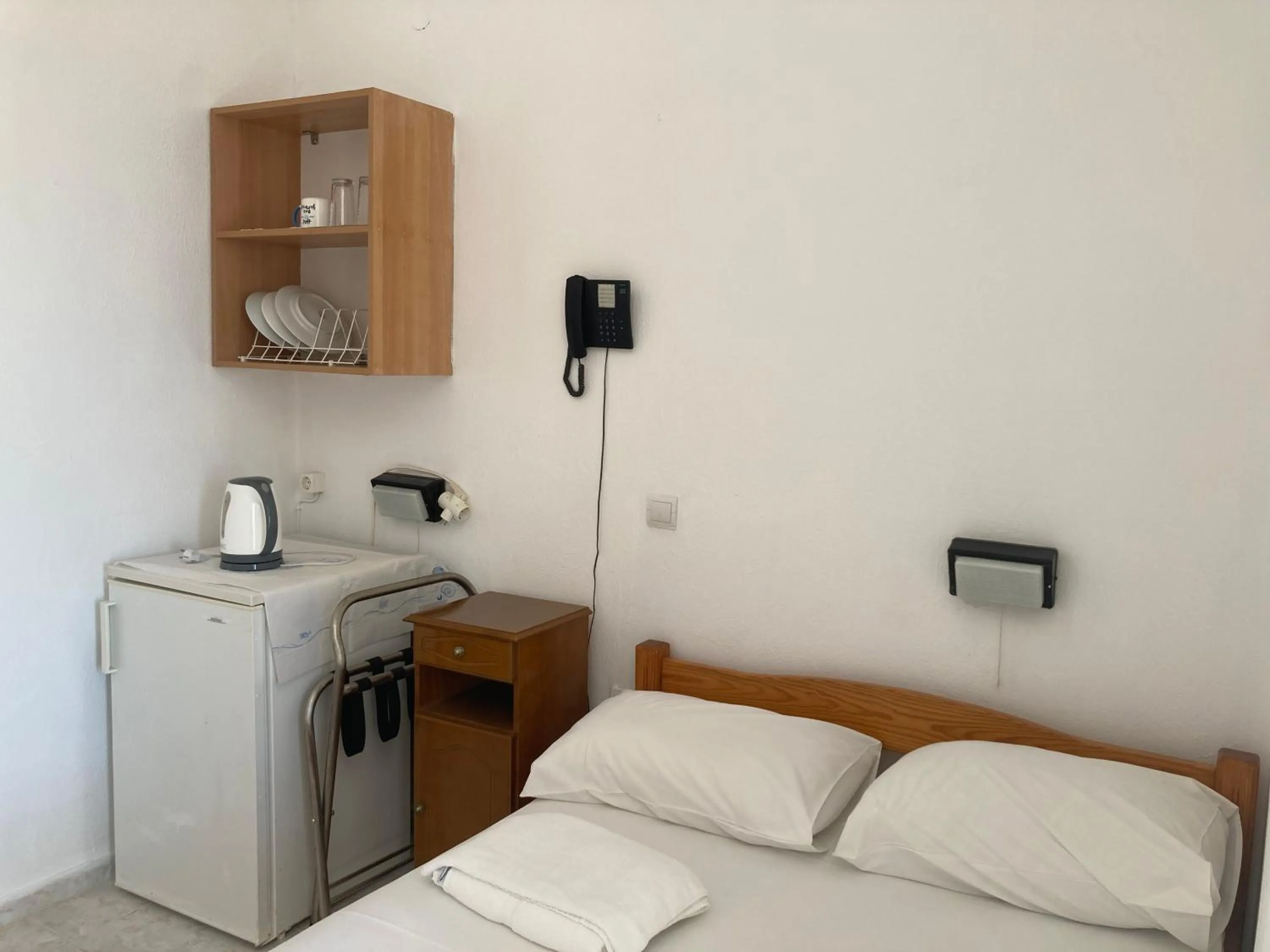 Bed in Hotel Galini