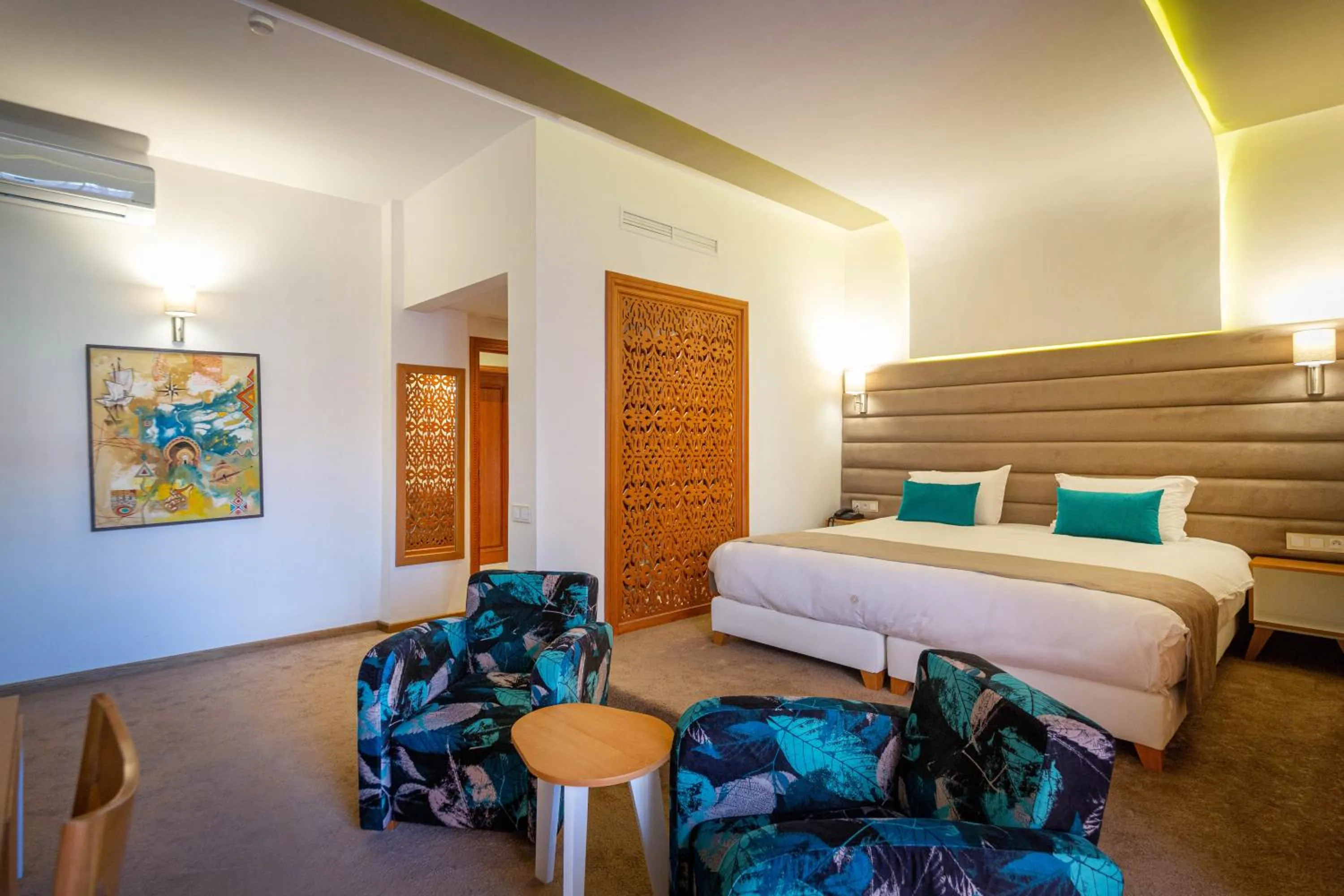 Bed in Hôtel Ibn Batouta